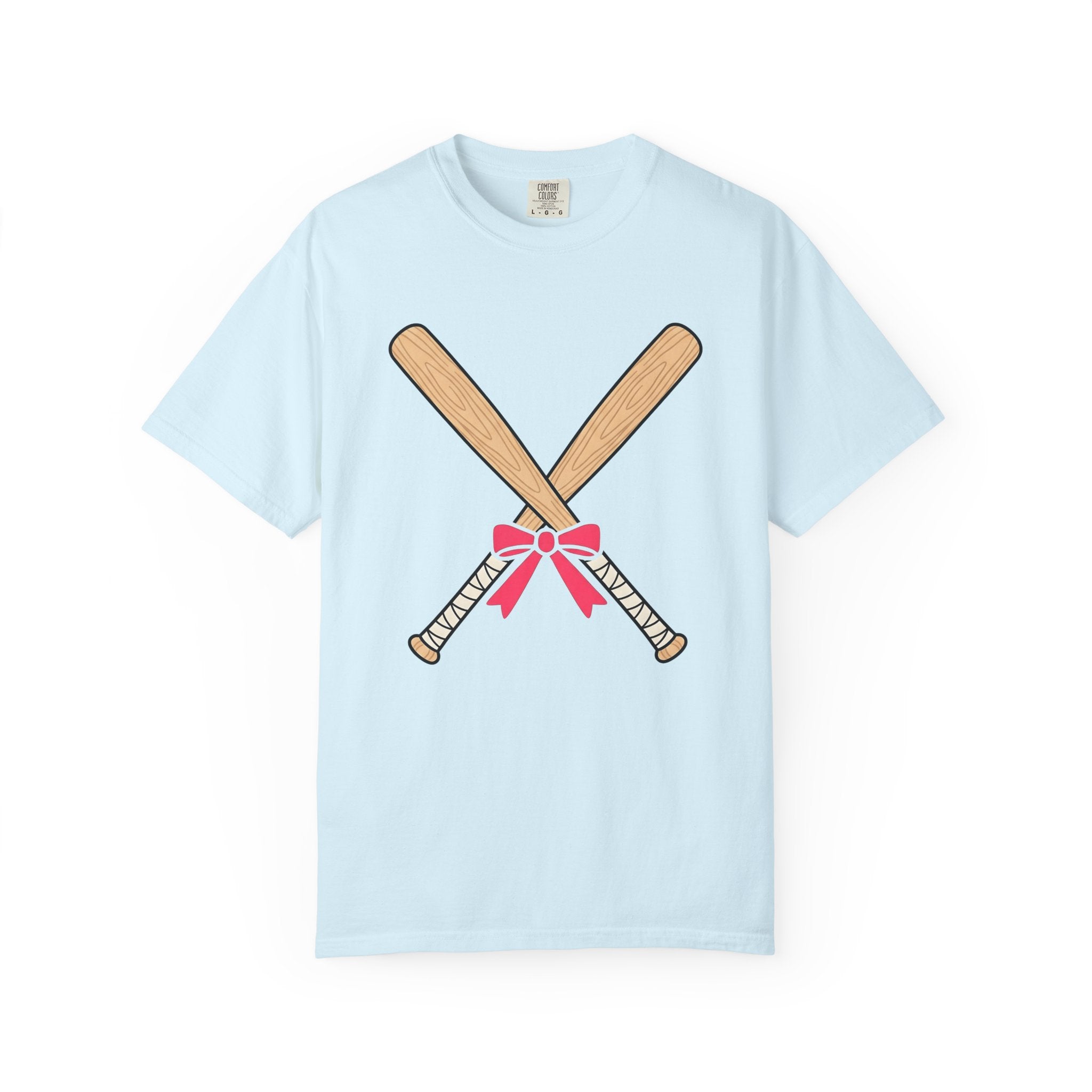 Baseball Bats Shirt Sports Ballgame Gift Women Hand Drawn Tee Baseball Bat T-Shirt Athlete Fan Baseball Tee Illustration Graphic Softball