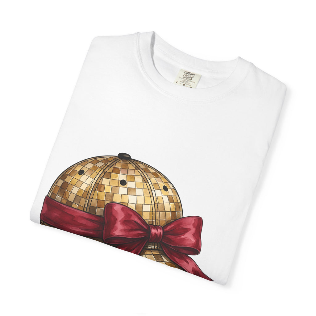 Sequin Cap Shirt Moms Fashion Gift Women Watercolor Tee Glamour Cap T-Shirt Motherhood Fan Painted Tshirt Style Graphic Hand Drawn Bow