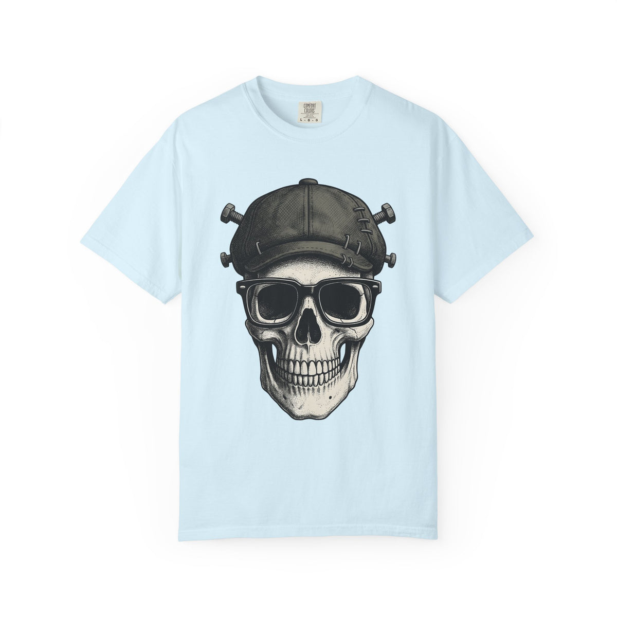 Skull Beanie Shirt Halloween Macabre Unisex Gift Skin Art Tee Beanie T-Shirt