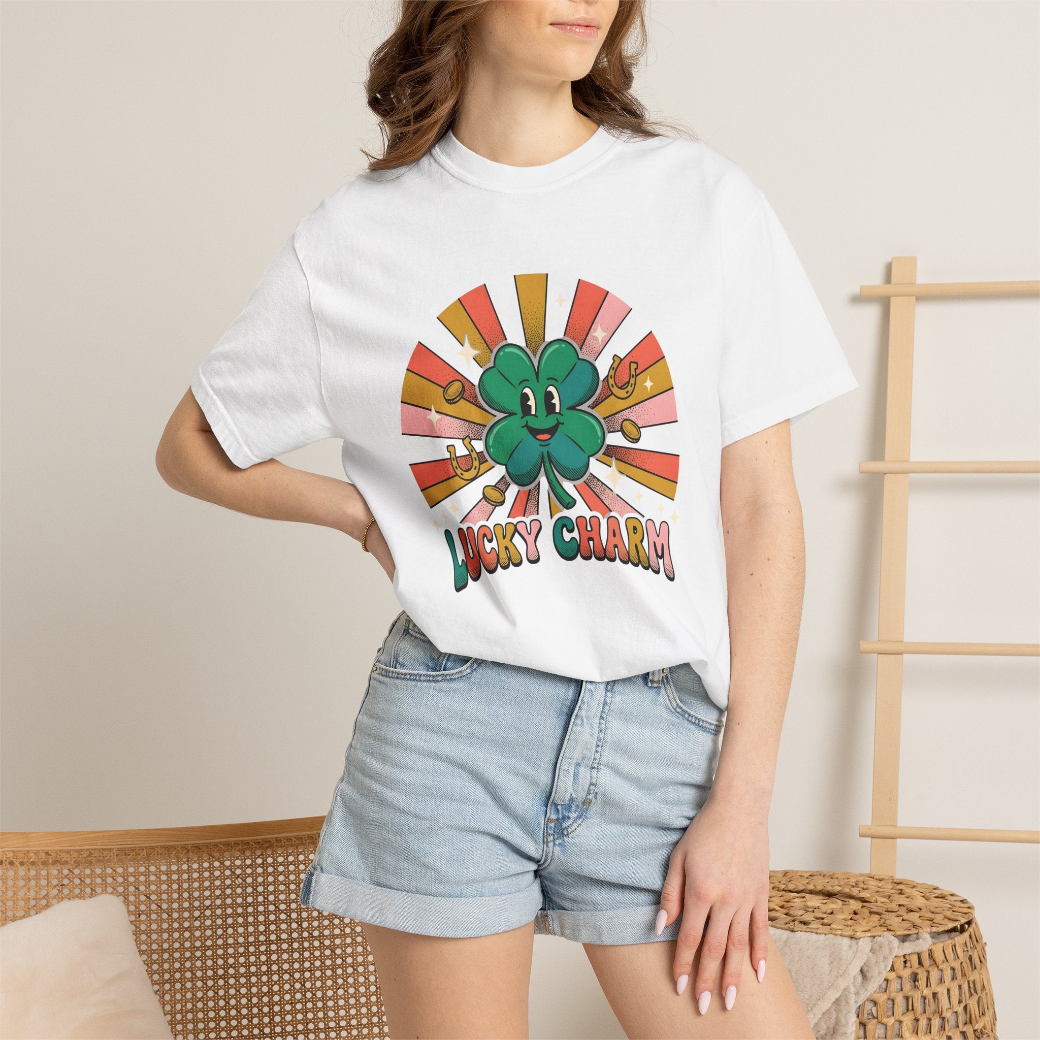 Shamrock Shirt Holiday Patricks Day Gift Women Comic Tee Clover T-Shirt Celebration Fan Cartoon Tshirt St Patricks Graphic Vintage Lucky