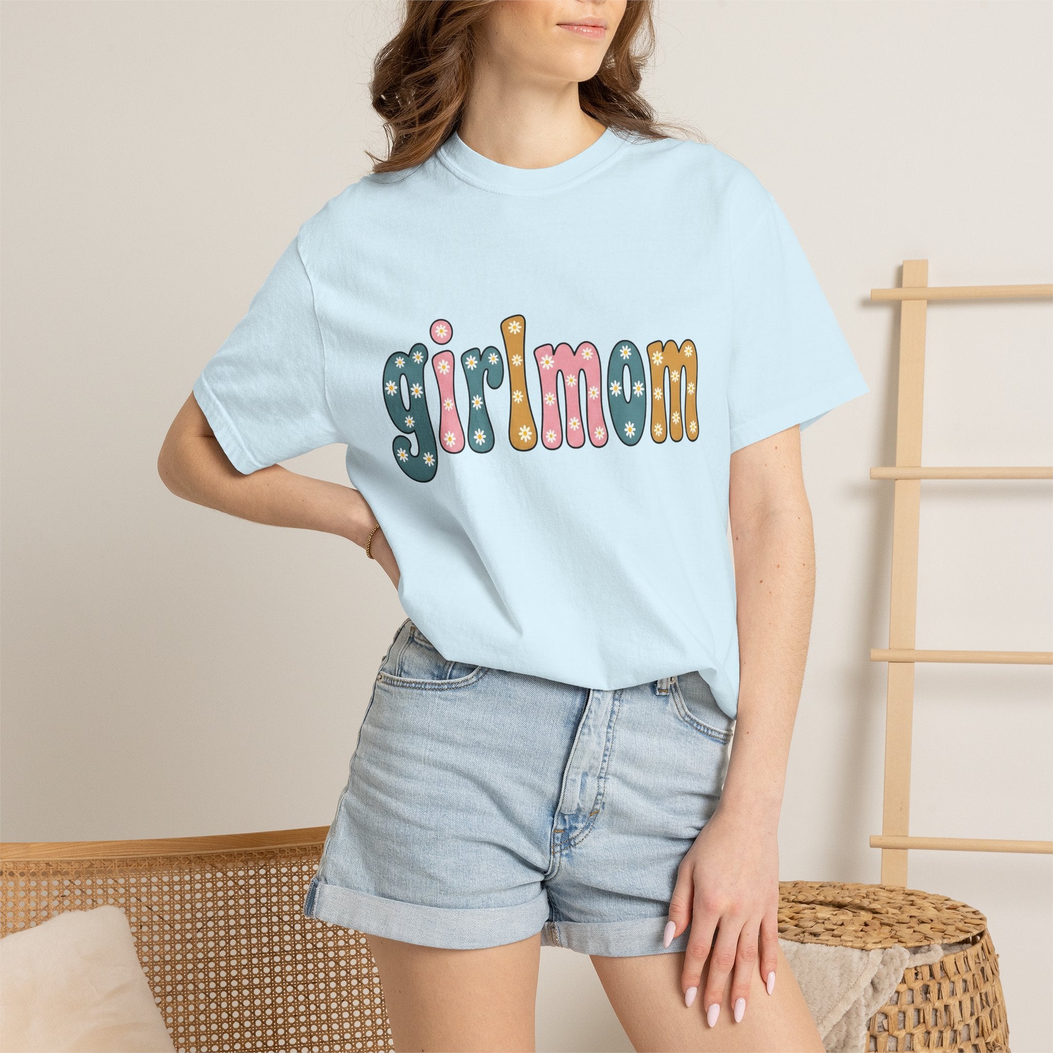 Flower Lettering Shirt Mom Relatives Gift Women Whimsical Tee Typography T-Shirt Motherhood Fan Handlettered Tshirt Family Graphic Vintage