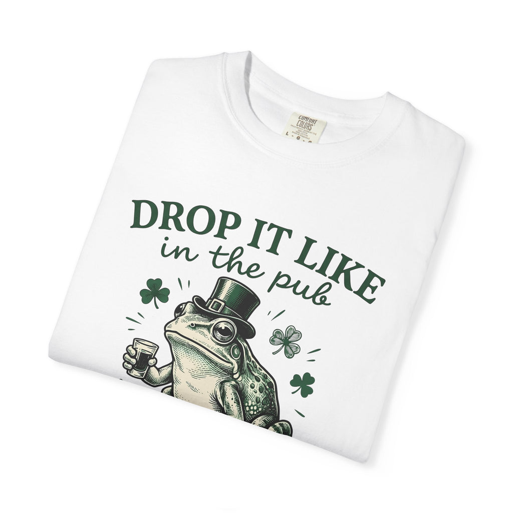 Frog Ale Shirt Funny Random Ireland Gift Women Retro Tee Beer T-Shirt Random Fan Vintage Tshirt Emerald Graphic Sketch Clover Tshirt