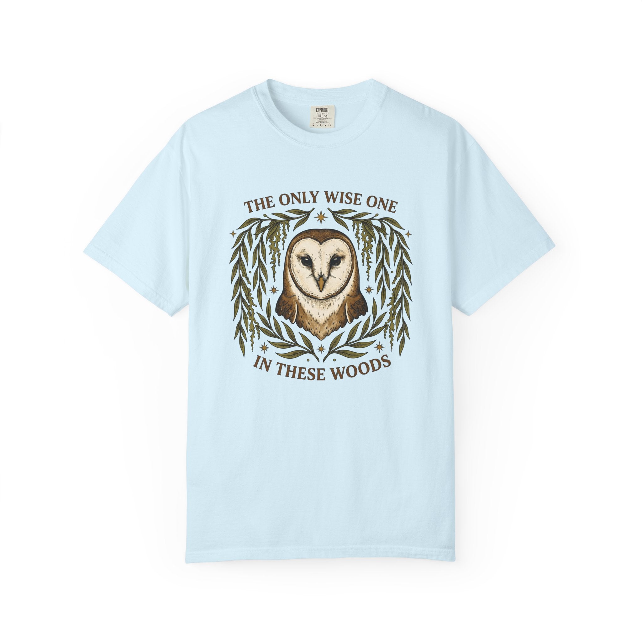 Barn Owl Shirt Cottagecore Forest Gift Women Garden Tee Owl T-Shirt Rustic Fan Cottage Tshirt Woods Graphic Antique Willow Sprigs Tshirt