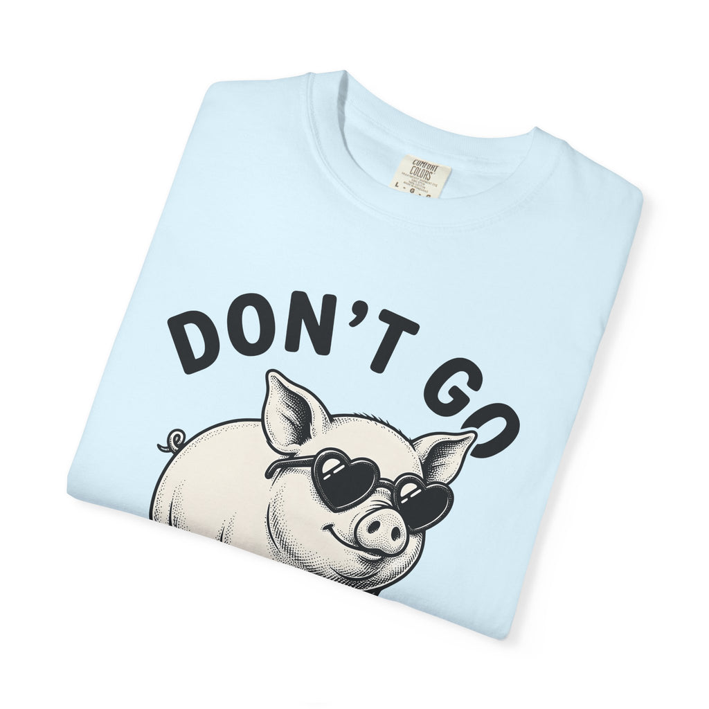 Pig Drawing Shirt Funny Wildlife Gift Women Cartoon Tee Swine T-Shirt Humor Fan Comic Tshirt Animal Graphic Hand Painted Love Sunglasses