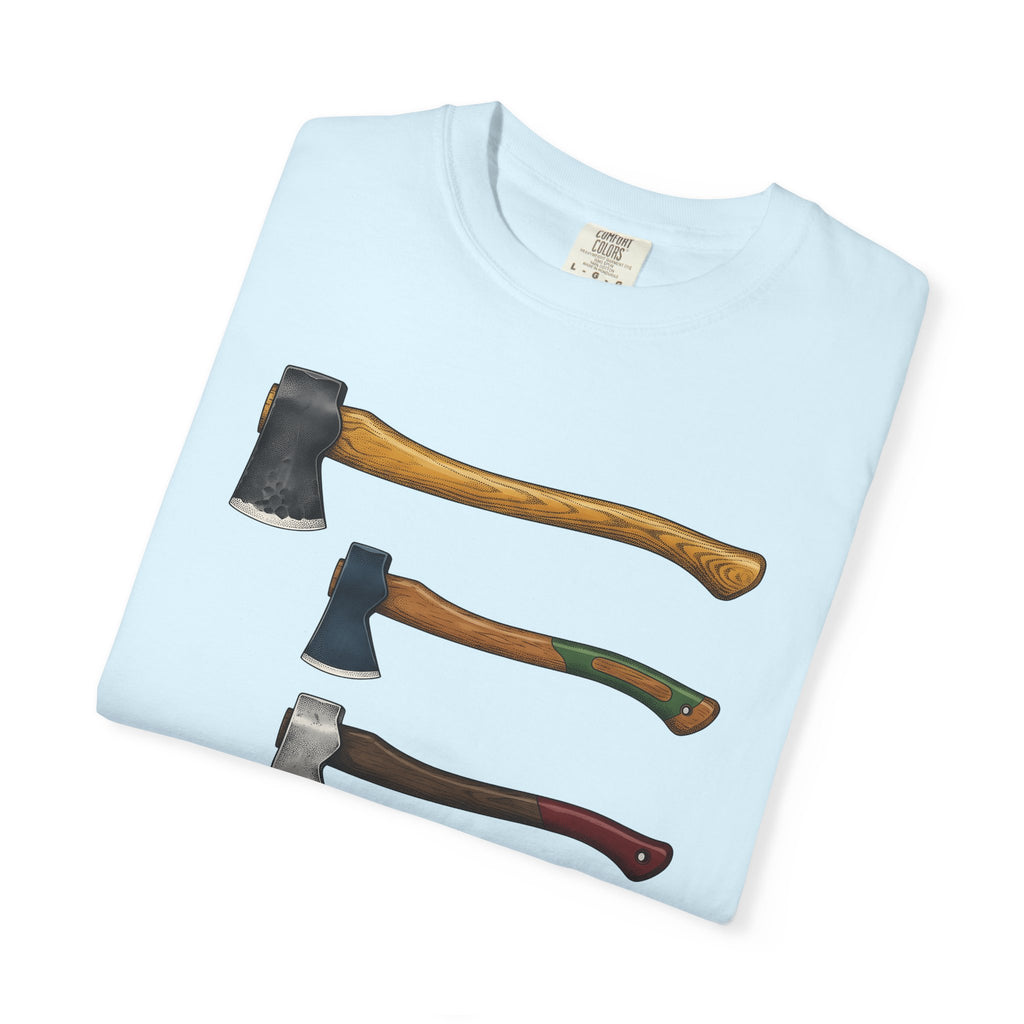 Axe Illustration Shirt Camping Hiking Gift Women Sketch Tee Hatchet T-Shirt Camper Fan Hatchet Tshirt Trekker Graphic Retro Timber Tshirt