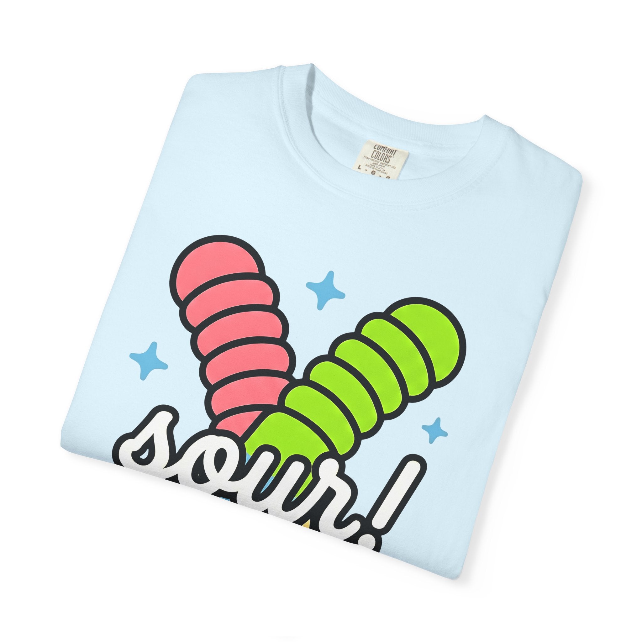Gummy Worms Shirt St. Valentine's Day Candy Gift Women Cartoon Tee Jelly T-Shirt Valentine Fan Comic Tshirt Sweets Graphic Bold Stars Tshirt