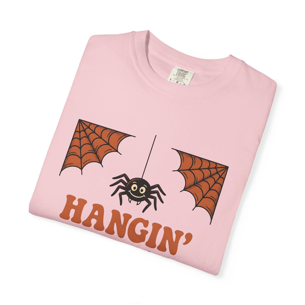 Spider Clipart Shirt Halloween Scary Gift Women Charming Tee Arachnid T-Shirt Horror Fan Creepy Graphic Tshirt Vintage Cobweb Tshirt