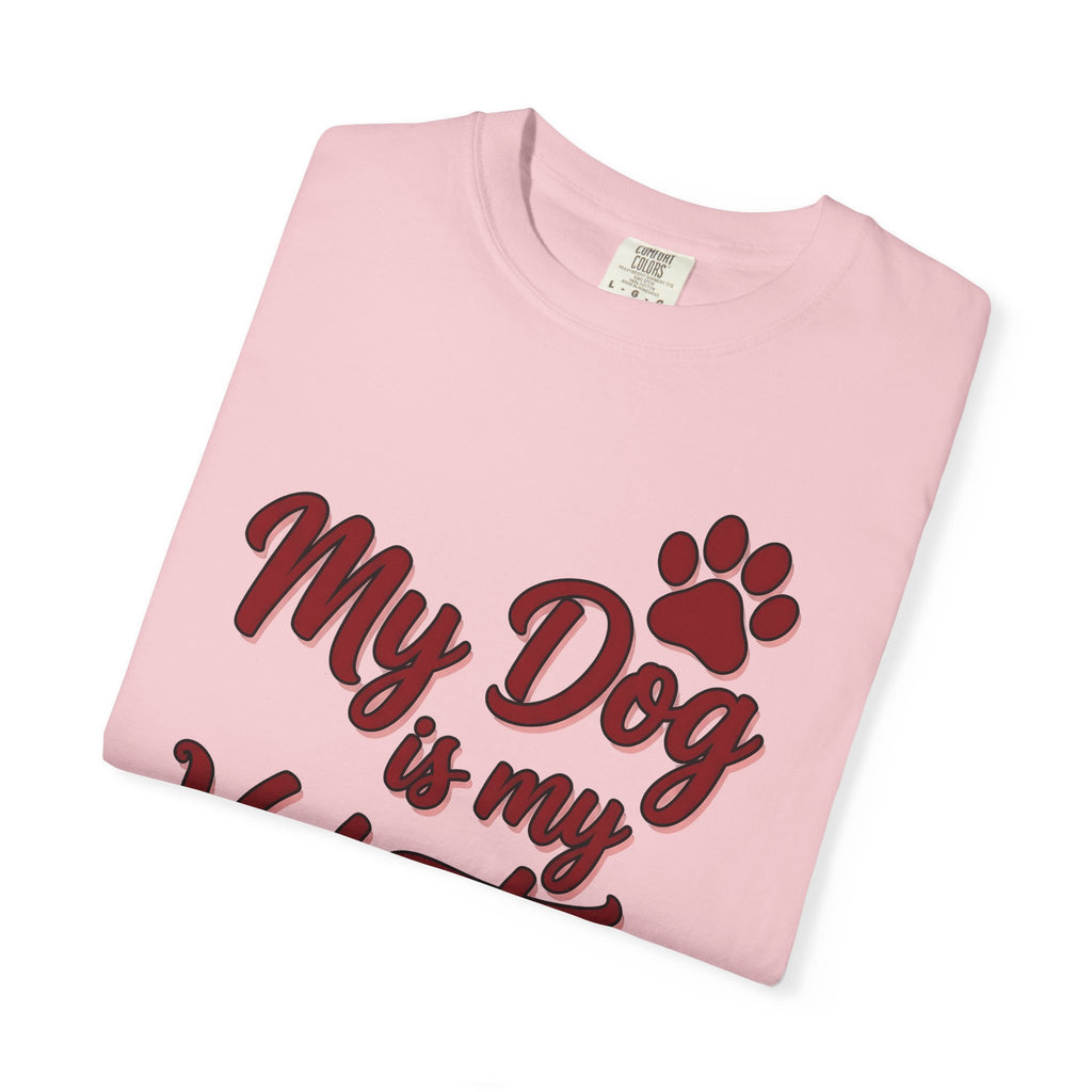Canine Paw Shirt St. Valentine's Day Pets Gift Women Charm Tee Dog Paw T-Shirt Valentine Fan Dog Tshirt Animal Graphic Line Art Marrow Bone