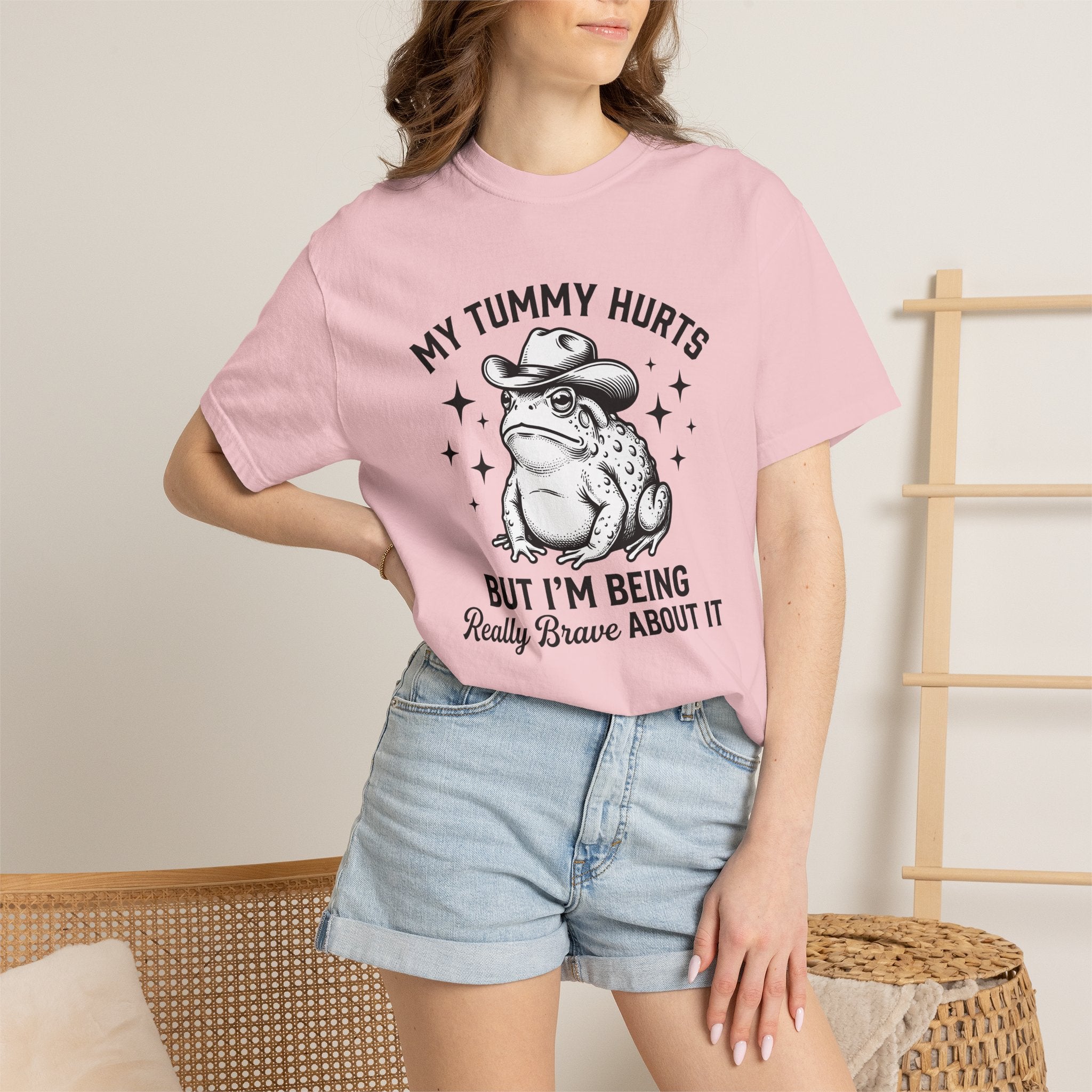 Western Frog Shirt Funny Wildlife Gift Women Retro Tee Toad T-Shirt Comedian Fan Vintage Tshirt Animal Graphic Sketch Star Shapes Tshirt