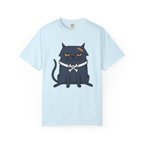 Angry Cat Shirt Cat Joke Gift Women Comic Tee Kitty T-Shirt Feline Fan Cartoon Tshirt Humor Graphic Vintage Plaster Tshirt
