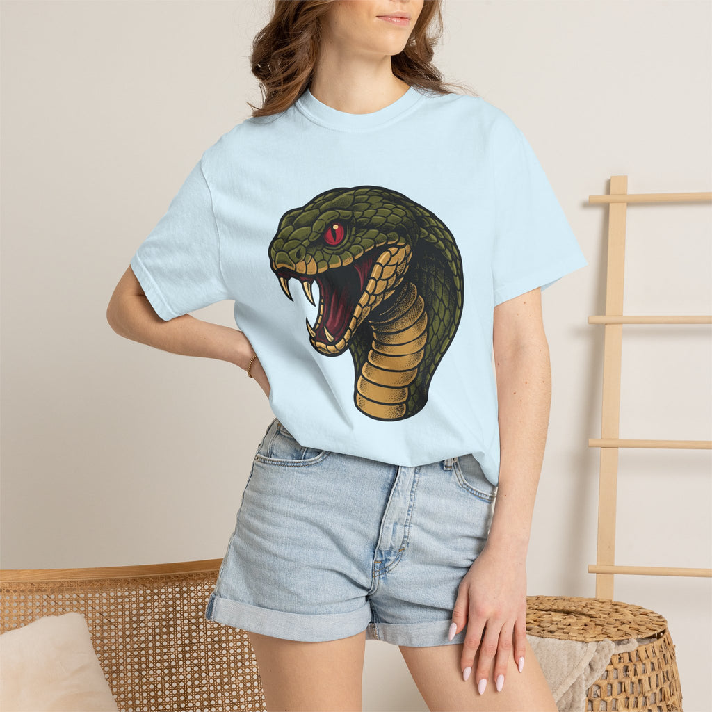 Serpent Face Shirt Animals Macabre Gift Women Outline Tee Snake T-Shirt Wildlife Enthusiast Tattoo Tshirt Dark Graphic Old School Mouth