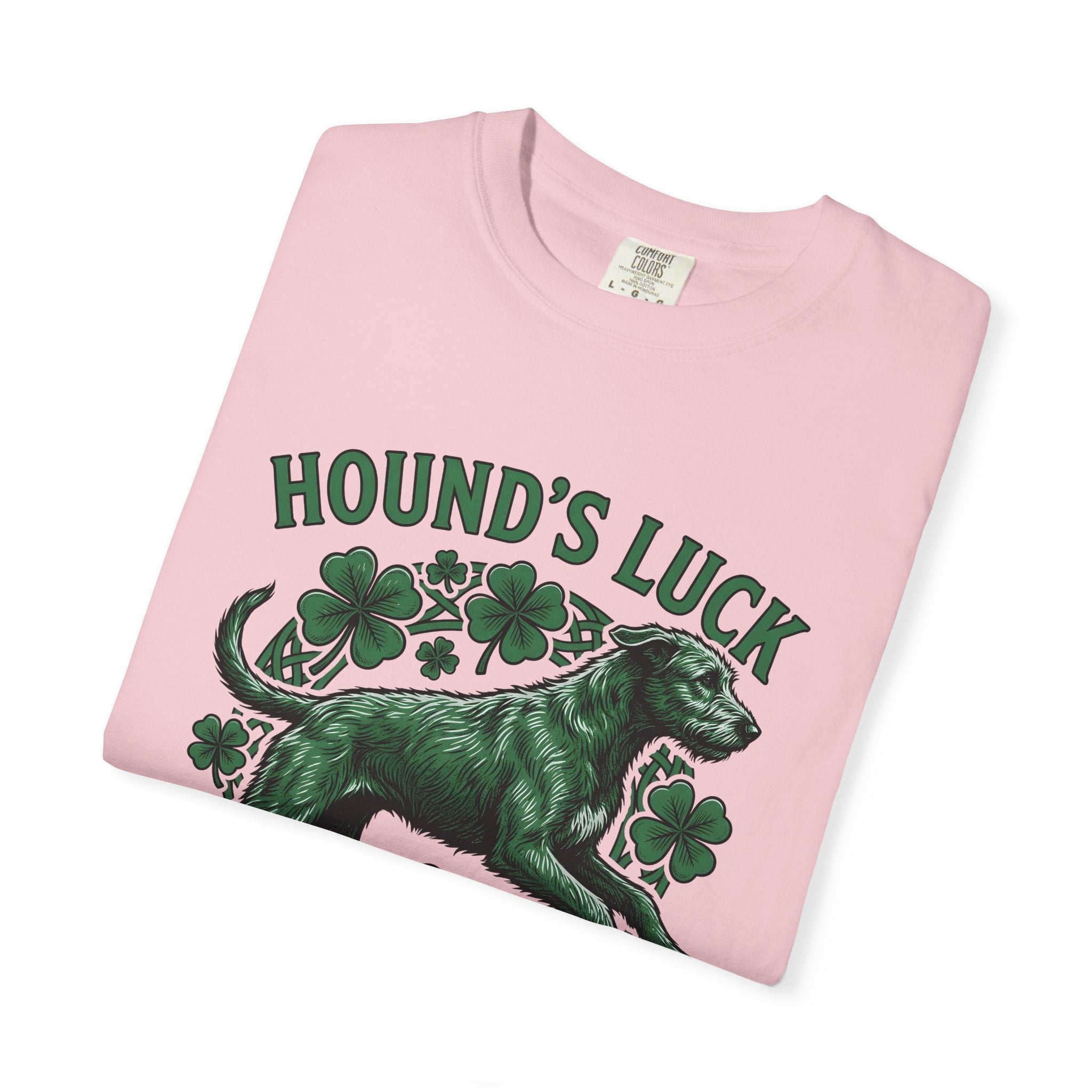 Irish Wolfhound Dog Shirt St Patrick's Day Dog Gift Women Vintage Tee Wolfhound T-Shirt St Patricks Day Enthusiast Retro Tshirt Dog Graphic