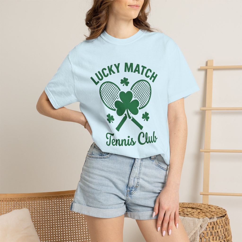 Irish Tennis Rackets Shirt St Patrick's Day Fitness Gift Women Minimalist Tee Tennis Racket T-Shirt St Patricks Fan Simple Tee Workout