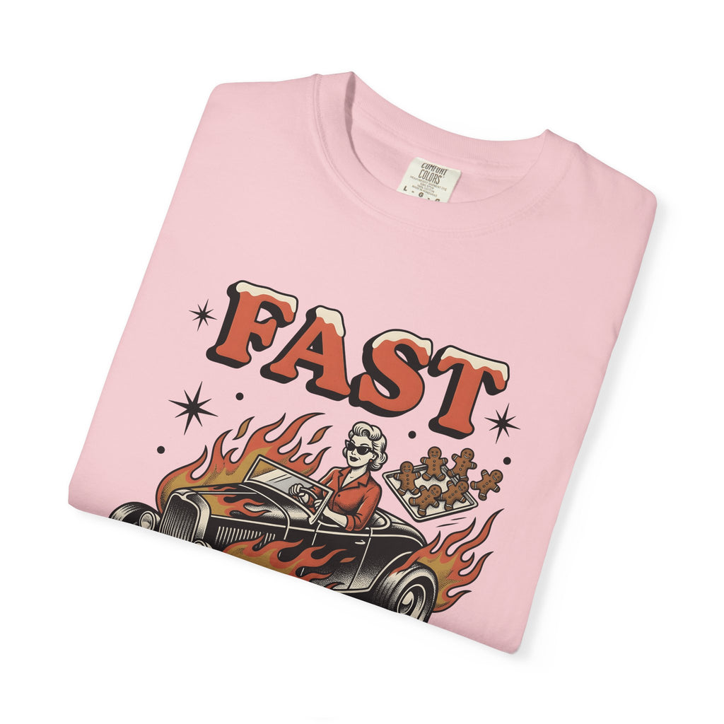 Retro Car Shirt Christmas Transport Gift Women Sketch Tee Automobile T-Shirt Christmas Fan Vintage Tshirt Vehicle Graphic Cartoon