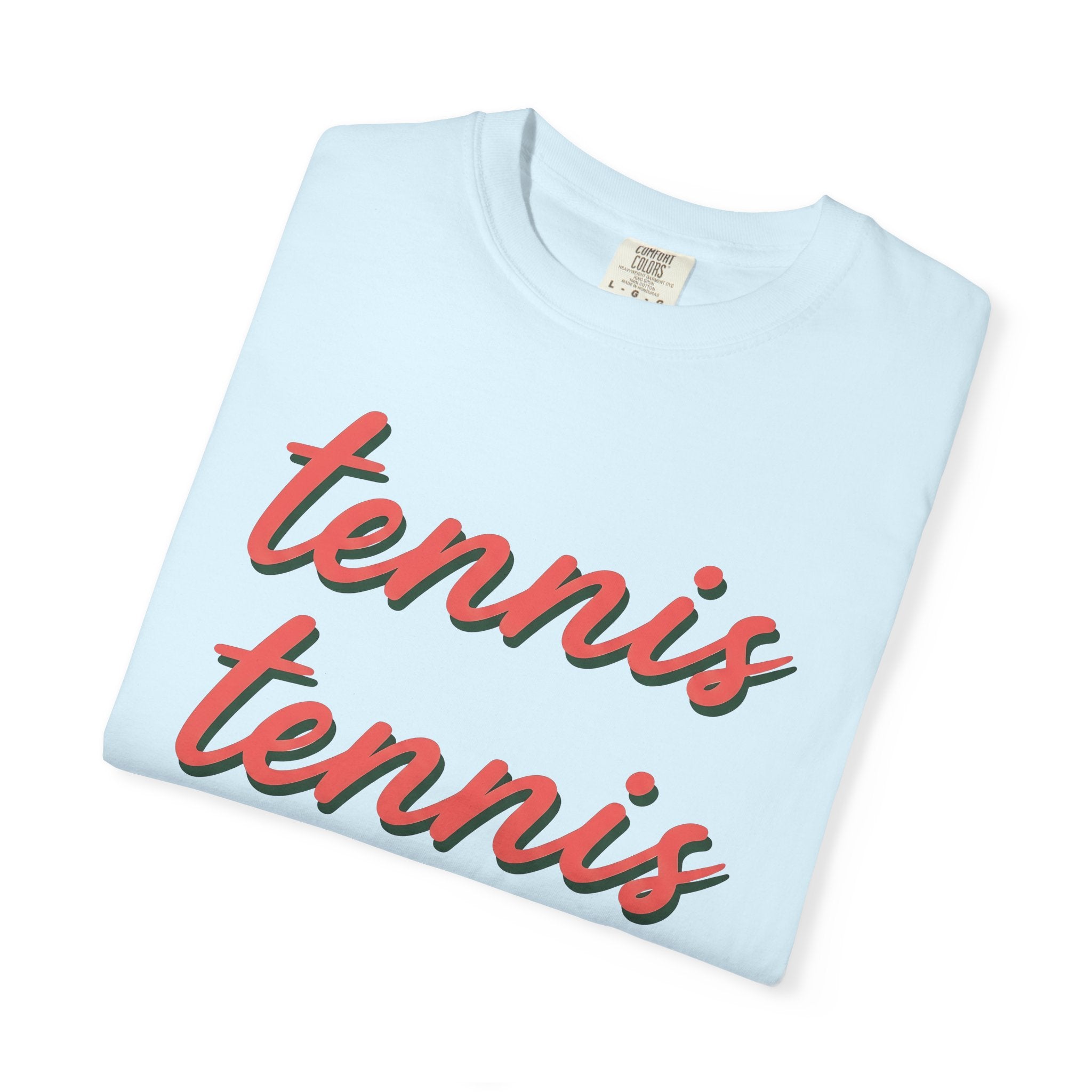 Tennis Font Shirt Tennis Player Gift Women Old School Tee Typography T-Shirt Tennis Fan Vintage Tshirt Athlete Graphic Basic Multi-Layer