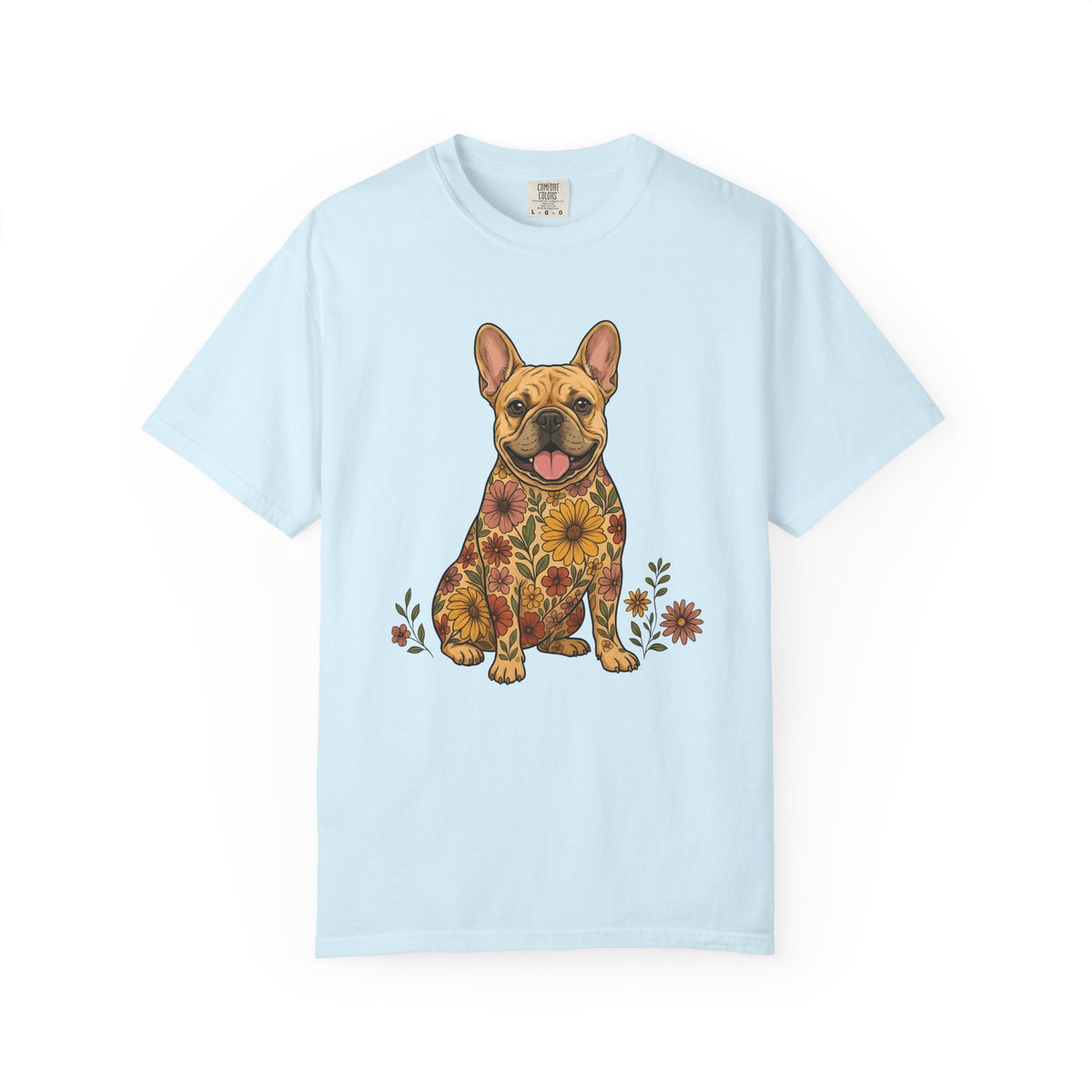 Frenchie Bulldog Shirt Dog Plants Unisex Gift Vintage Tee Bulldog T-Shirt Dog