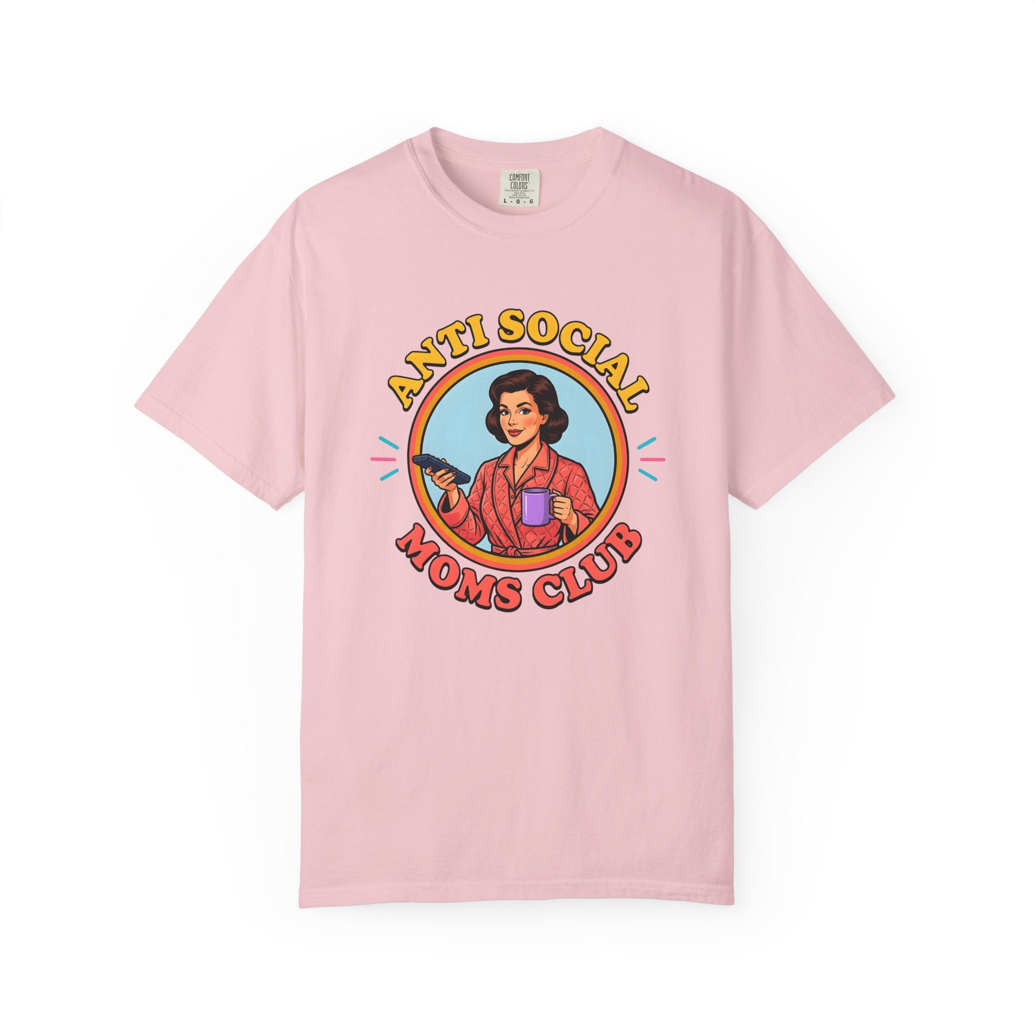 Classic Mom Shirt Moms Latte Gift Women Cartoon Tee Mother T-Shirt Mom Enthusiast Coffee Tshirt Caffeinated Graphic Hand Drawn Mug Tshirt