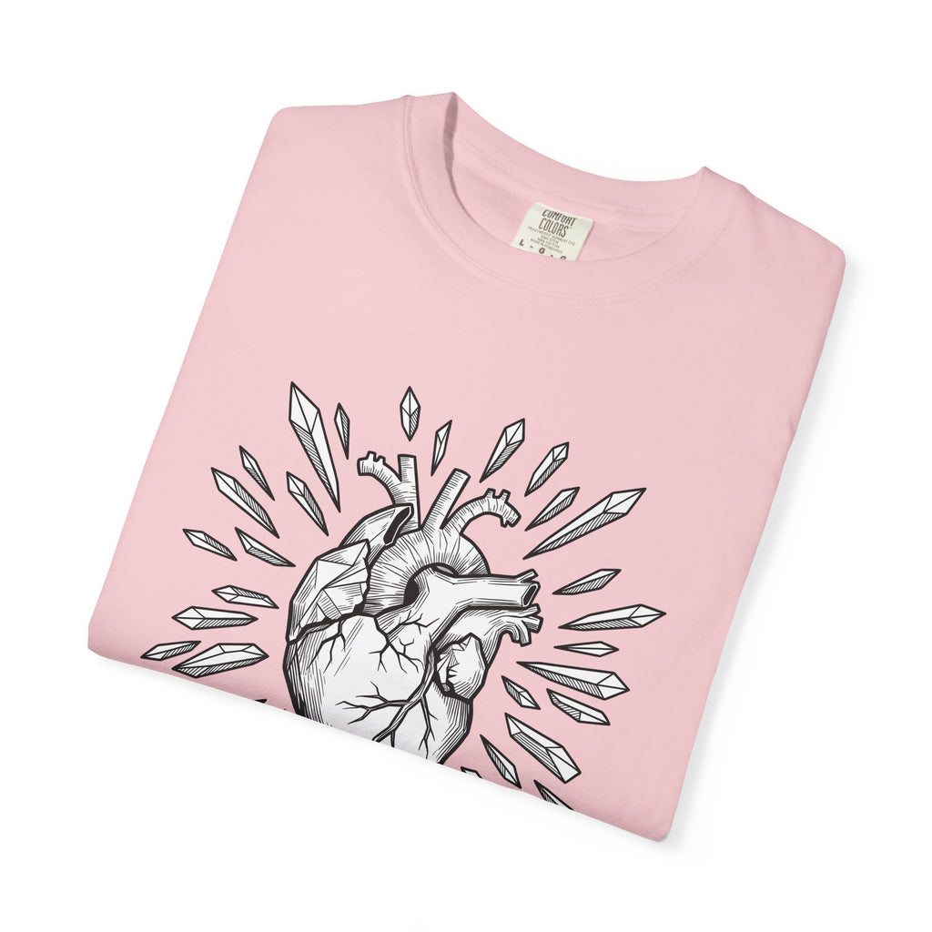 Human Heart Shirt Boho Chic Spiritual Gift Women Sketch Tee Heart T-Shirt Hippie Enthusiast Drawing Graphic Mystical Graphic Tribal