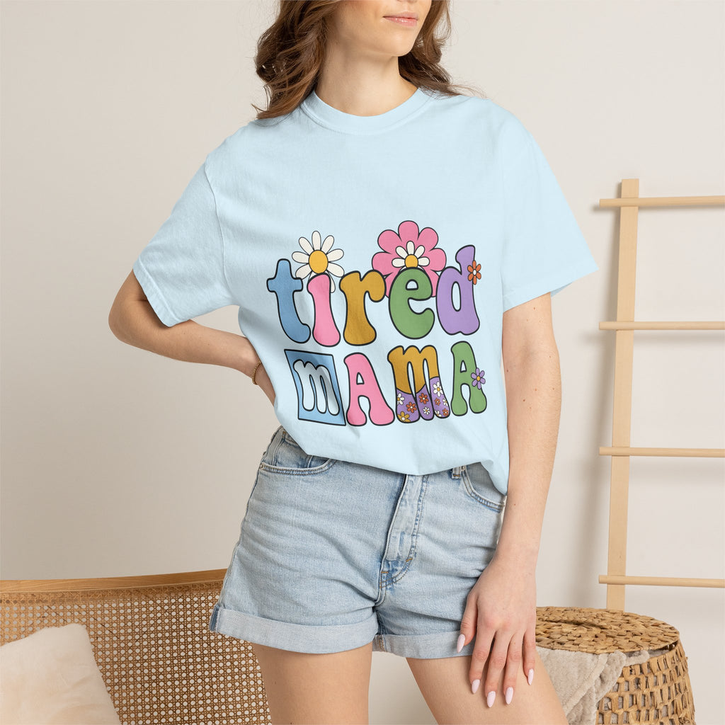 Daisy Bloom Font Shirt Moms Kid Care Gift Women Hippie Tee Floral Typography T-Shirt Motherhood Fan Boho Tshirt Childcare Graphic Old School