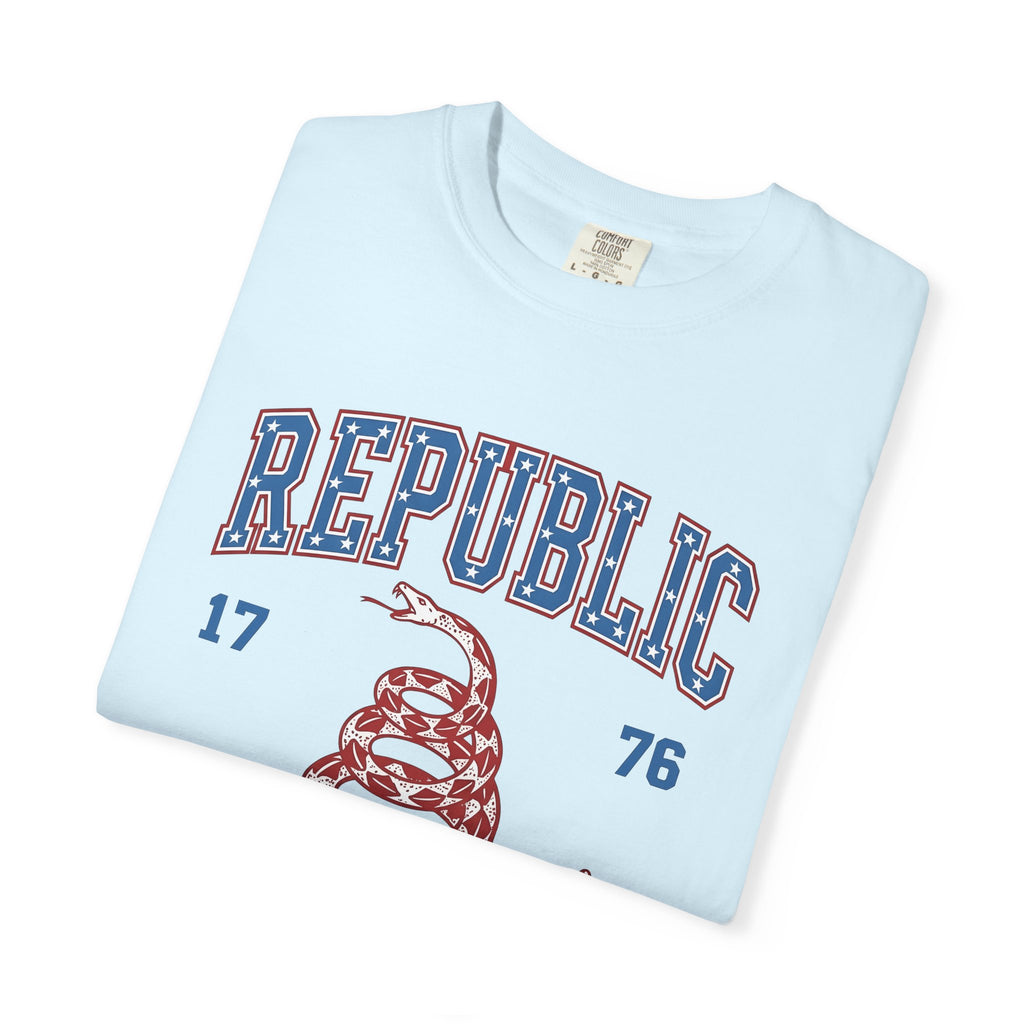 Rattlesnake Graphic Shirt America Freedom Gift Women Patriotic Tee Snake T-Shirt American Fan Retro Tshirt Liberty Graphic Vintage Stars