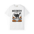Western Cat Shirt Cowgirl Spooky Gift Women Rustic Tee Cat T-Shirt Rodeo Fan Country Tshirt Horror Graphic Classic Gourds Tshirt