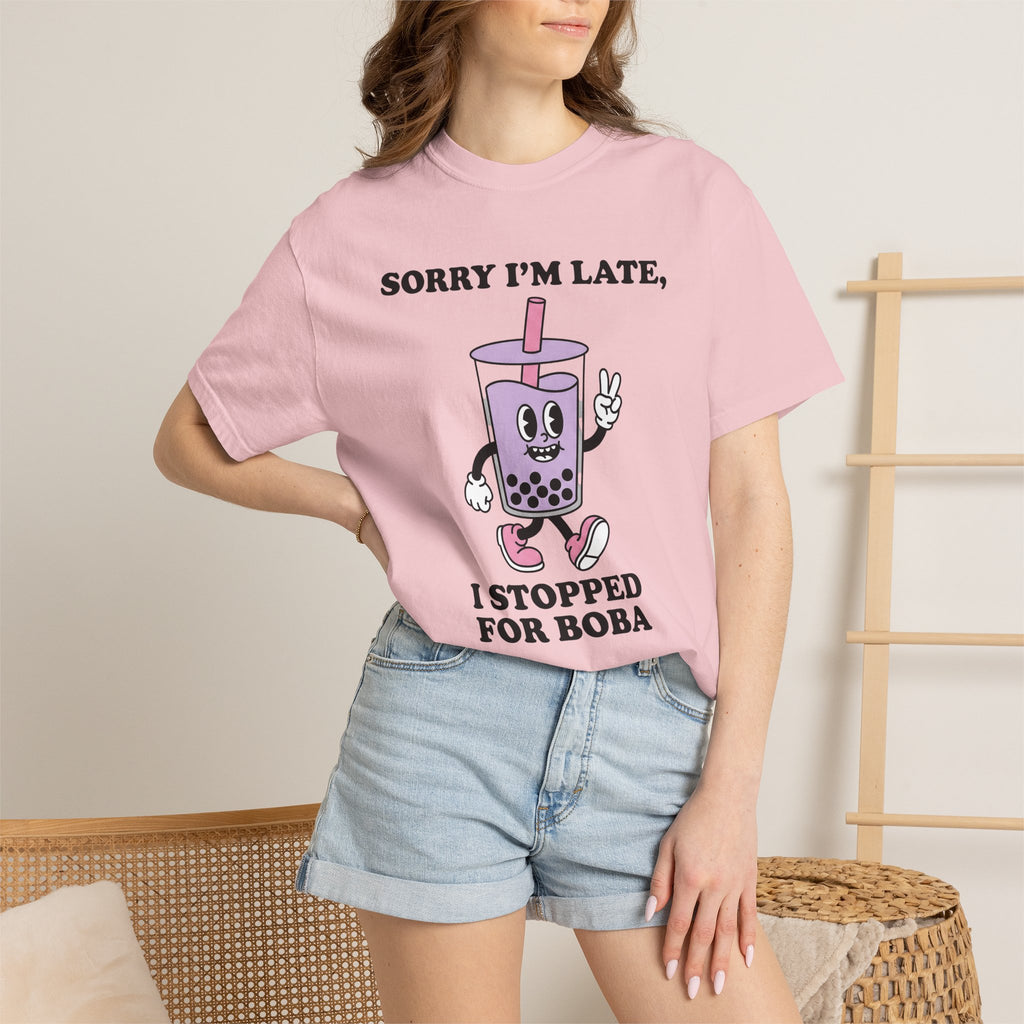 Bubble Tea Cartoon Shirt Drinks Humor Gift Women Comic Tee Boba T-Shirt Beverage Fan Cartoon Tshirt Funny Graphic Vintage Victory Hand