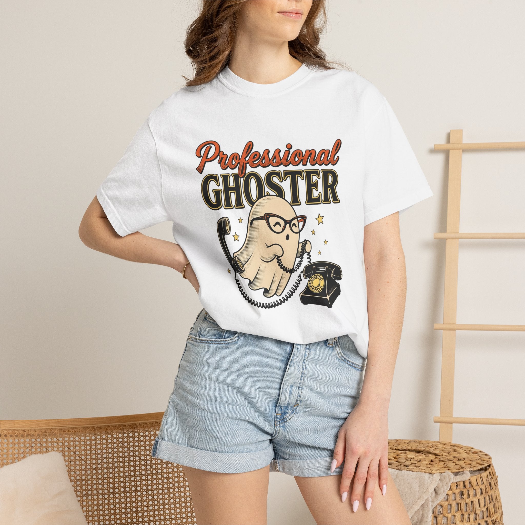 Specter Drawing Shirt Halloween Fun Gift Women Grunge Tee Sketch T-Shirt Horror Fan Distressed Tshirt Amusement Graphic Classic Vintage
