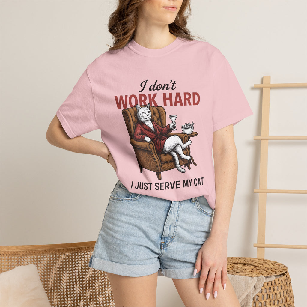 Cat Lounge Chair Shirt Cat Satire Gift Women Nostalgic Tee Cat Chair T-Shirt Cat Fan Feline Tshirt Sarcastic Graphic Line Art Beverage Glass
