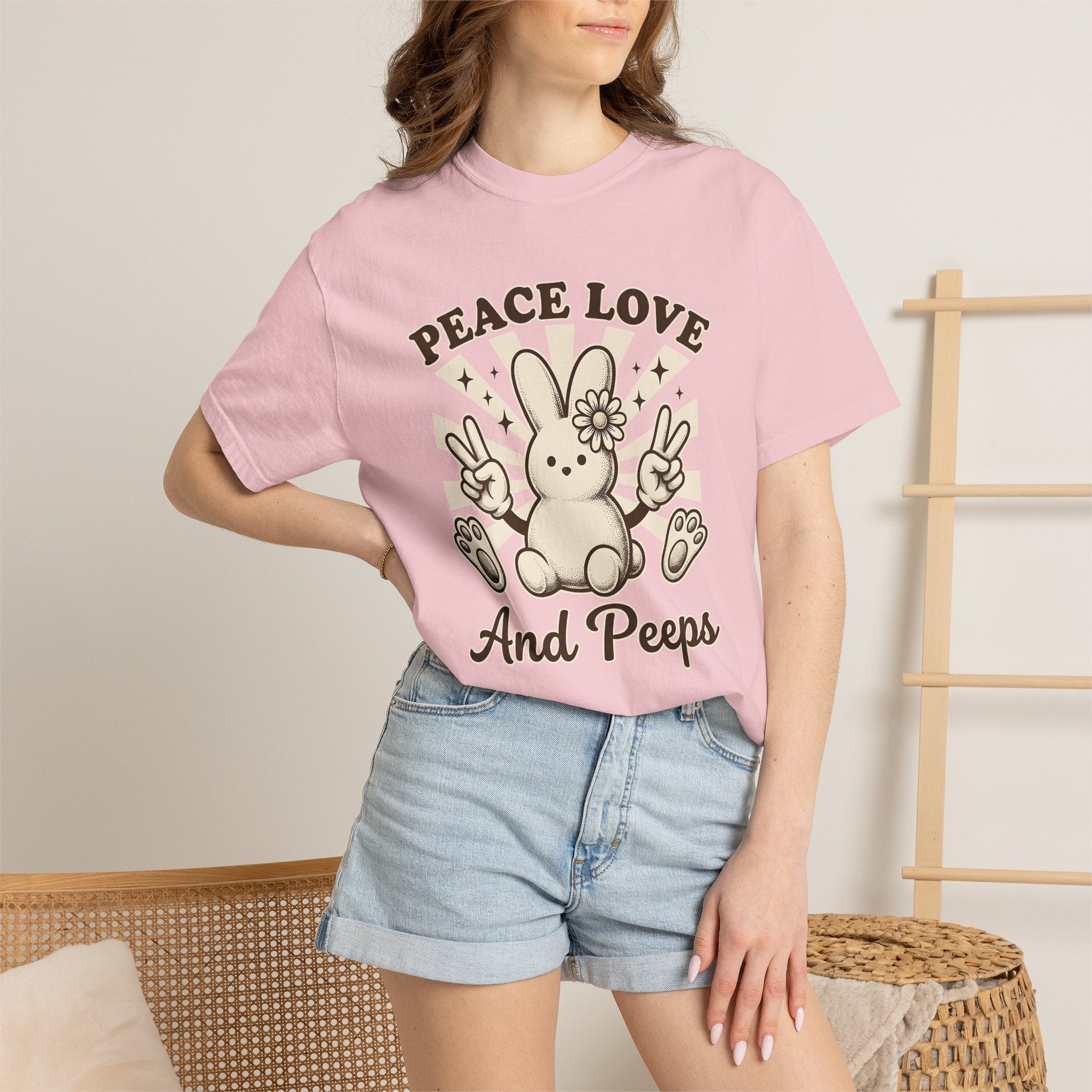 Rabbit Candy Shirt Easter Rabbit Gift Women Vintage Tee Candy T-Shirt Easter Fan Sweets Tshirt Bunny Graphic Retro Hand Gesture Tshirt