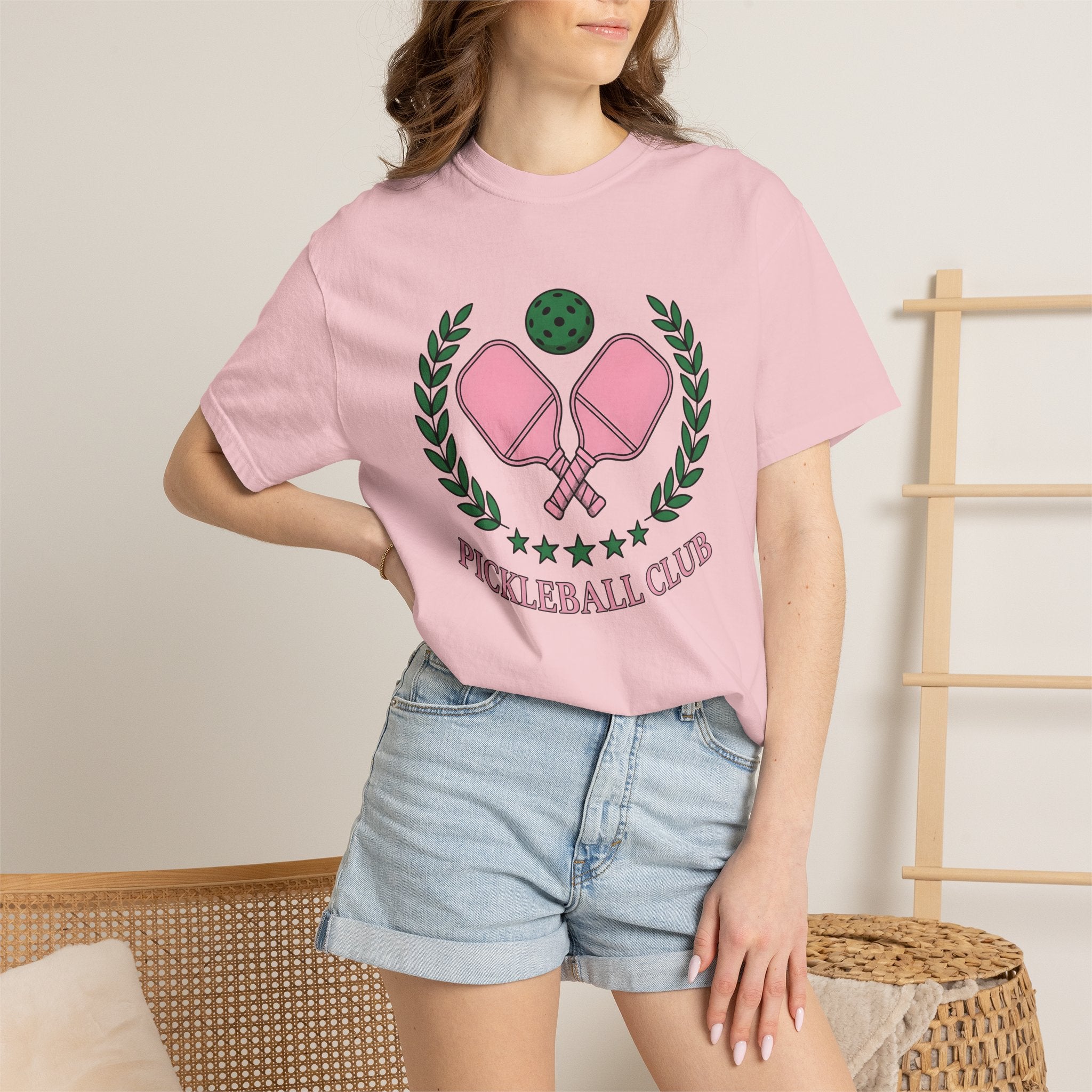 Pickleball Paddle Shirt Pickleball Group Gift Women Vector Tee Paddle T-Shirt Pickleball Fan Graphic Tshirt Team Graphic Classic Laurel