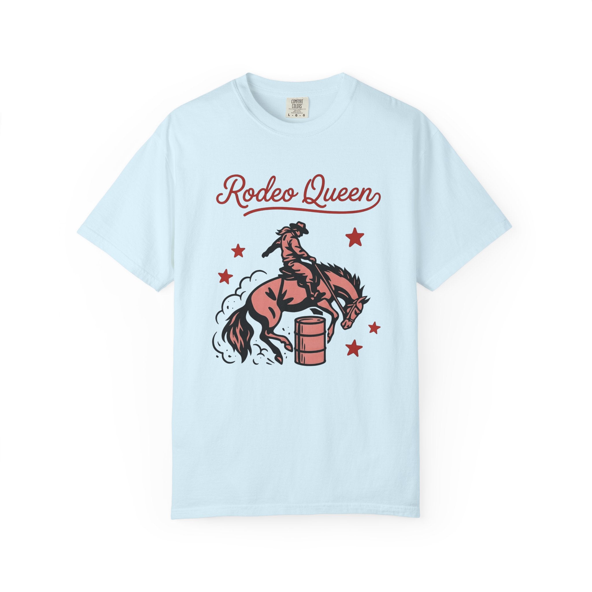 Barrel Horse Shirt Cowgirl Country Gift Women Distressed Tee Barrel Racing T-Shirt Rodeo Fan Western Tshirt Rural Graphic Line Art Star