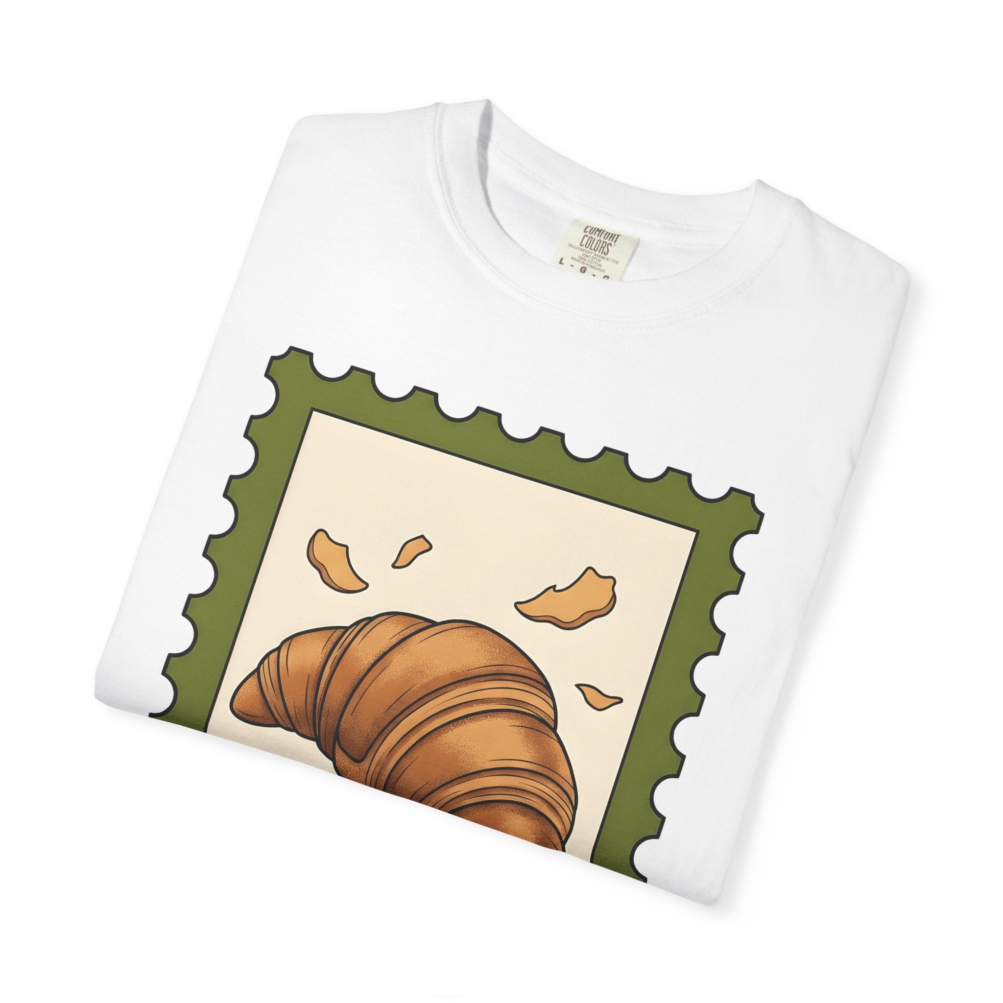Croissant Shirt Desserts Pastries Gift Women Cartoon Tee Croissant Drawing T-Shirt Sweets Fan Comic Tshirt Bakery Graphic Vintage Bread