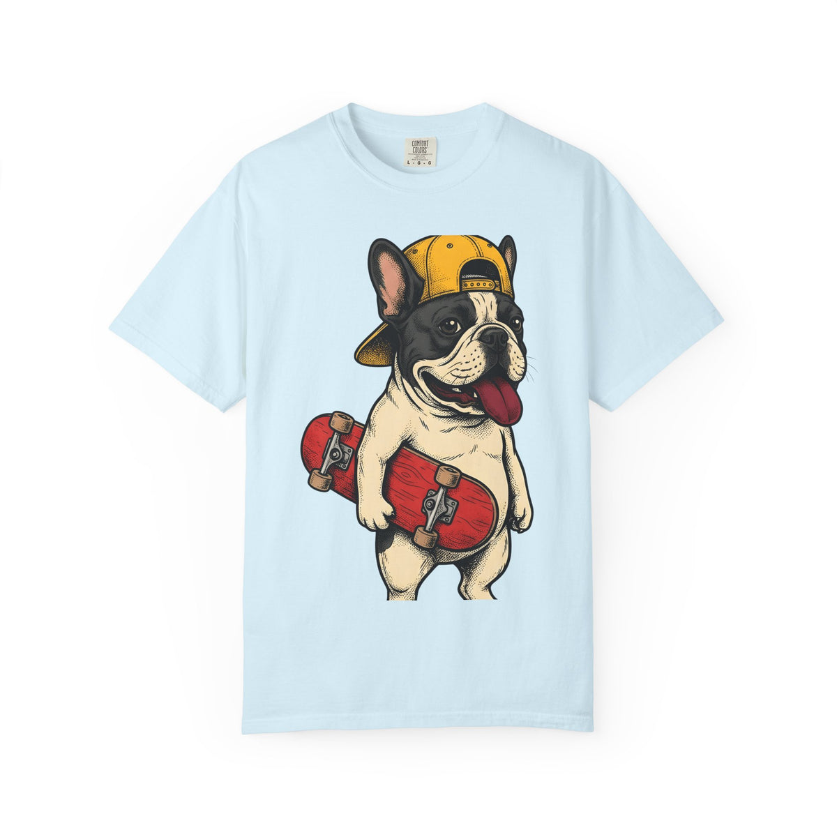 French Bulldog Shirt Dog Sports Gift Women Cartoon Tee Bulldog T-Shirt Dog Fan Toon Tshirt Action Graphic Vintage Skateboard Tshirt