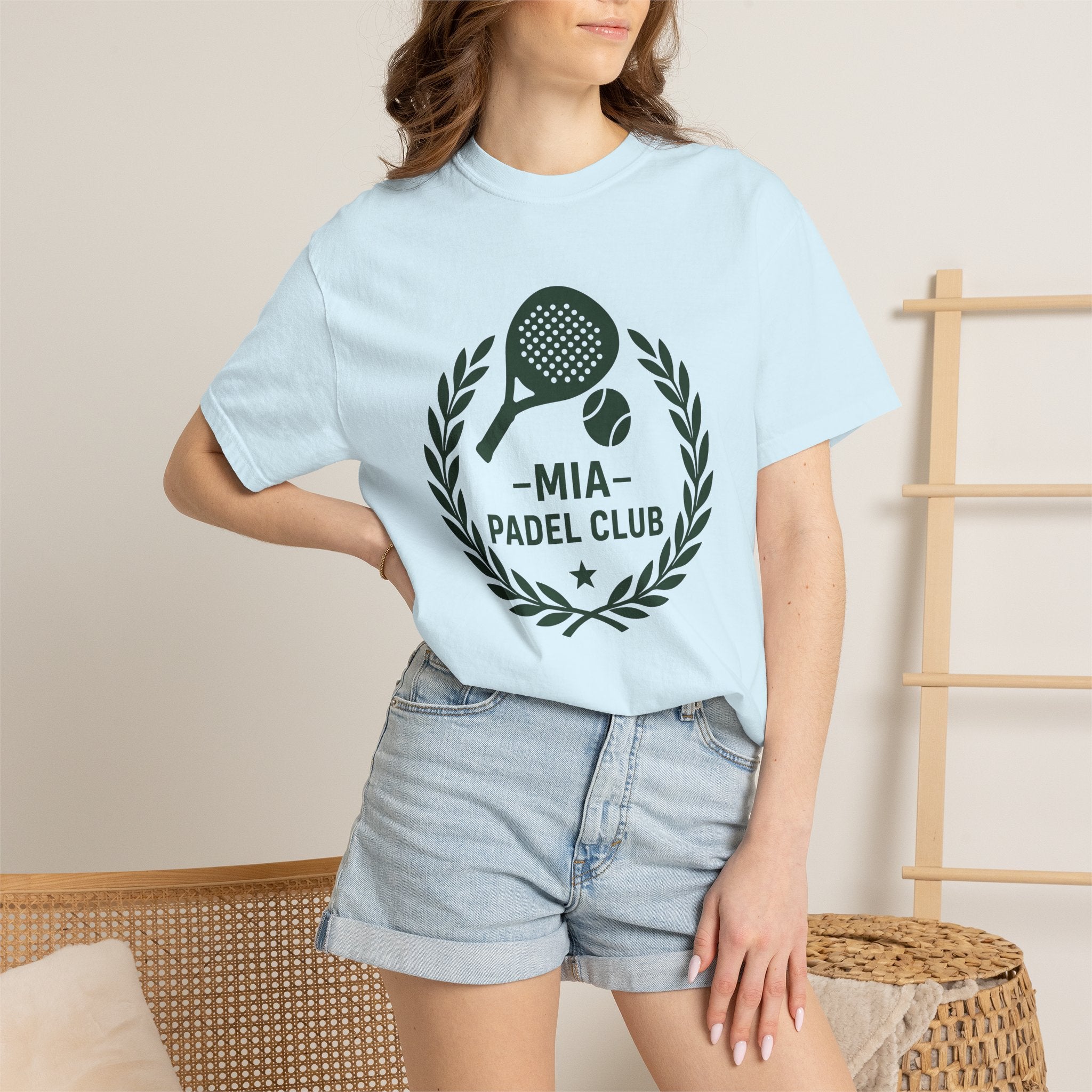 Paddle Racket Shirt Sports Exercise Gift Women Simple Tee Racket T-Shirt Athlete Enthusiast Minimalist Tshirt Fitness Graphic Retro Wreath