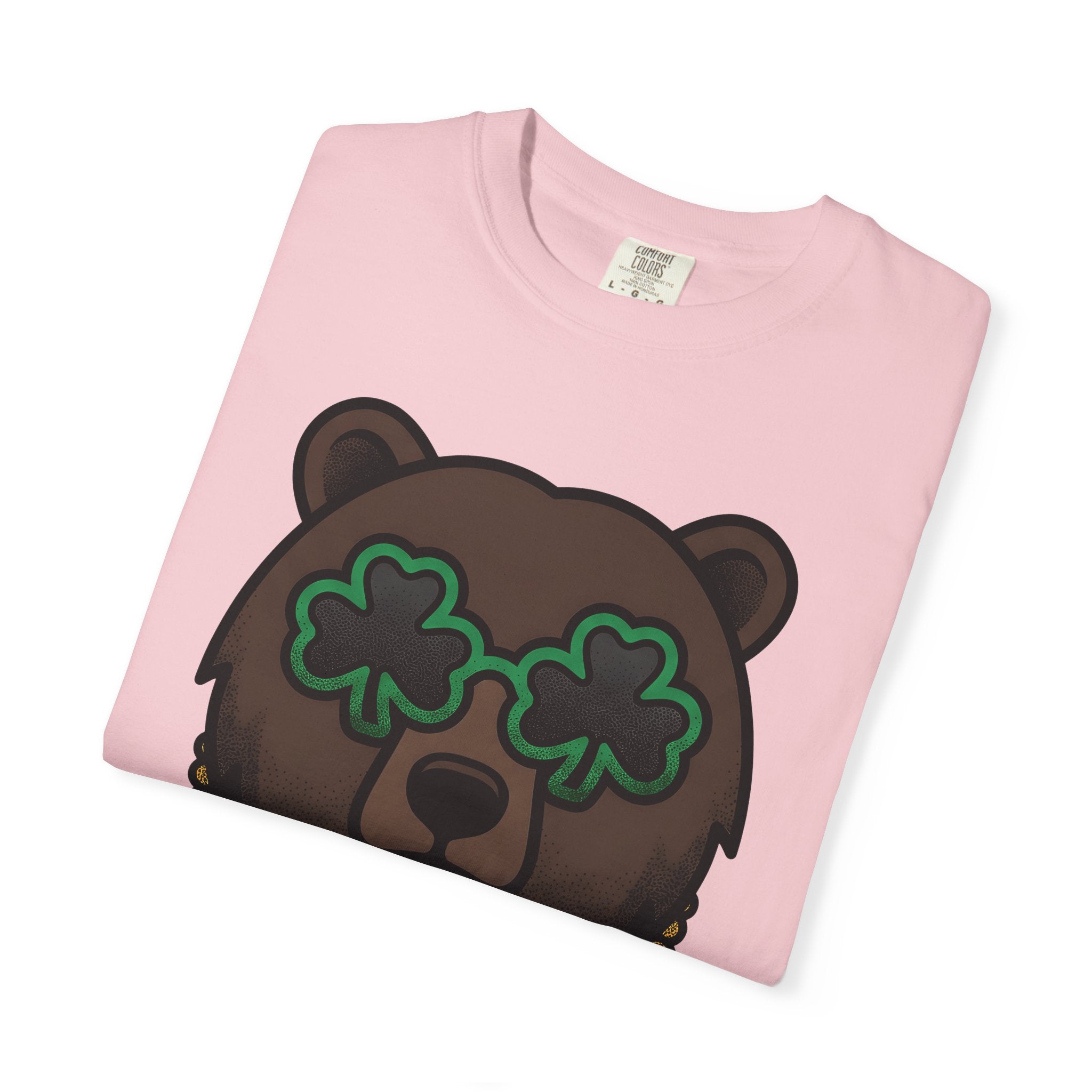 Bear Mug Shirt St Patrick's Day Creature Gift Women Animated Tee Mug T-Shirt Shamrock Fan Cartoon Tshirt Monster Graphic Hand Drawn Green