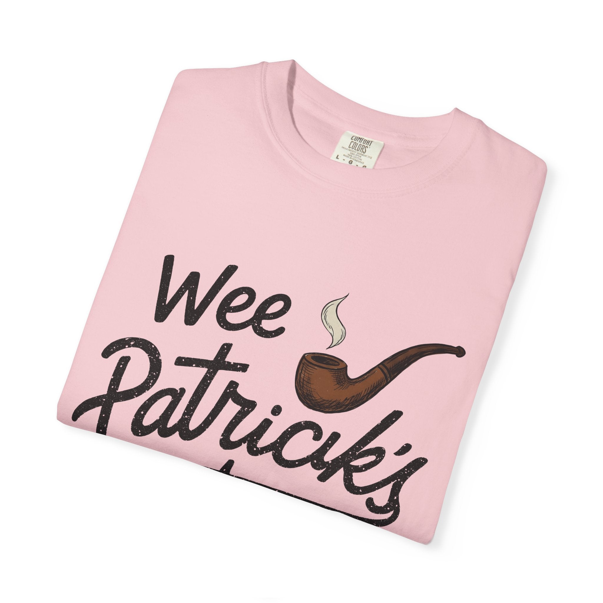 Pipe Smoking Shirt St Patrick's Day Ireland Gift Women Drawing Tee Tobacco Smoking T-Shirt Shamrock Fan Smoking Art Tshirt Emerald Graphic