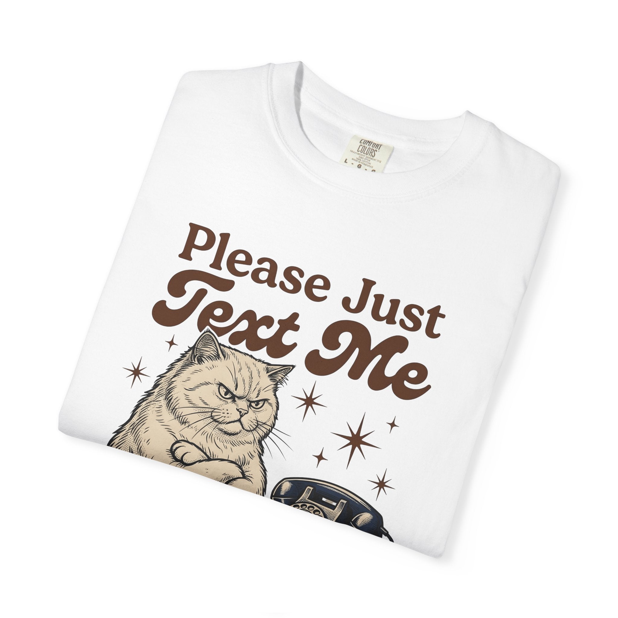 Sour Cat Shirt Cat Joke Gift Women Retro Tee Kitty T-Shirt Cat Fan Fifties Tshirt Pun Graphic Classic Old Telephone Tshirt