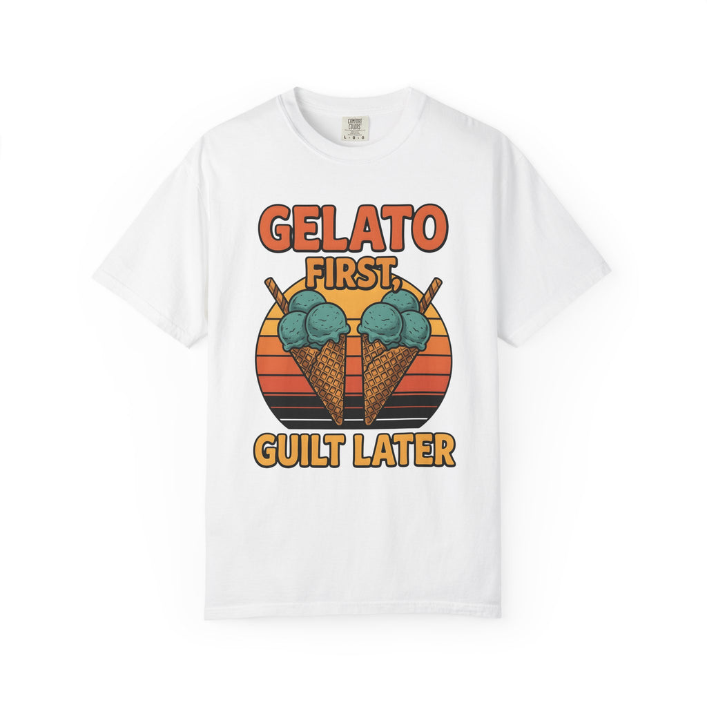 Ice Cream Cones Shirt Desserts Gourmet Gift Women Vintage Tee Ice Cream T-Shirt Sweets Fan Retro Tshirt Gourmet Graphic Classic Crisp Cone