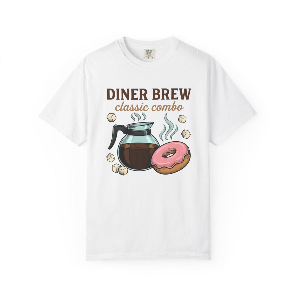 Coffee Maker Donut Shirt Coffee Brunch Gift Women Retro Tee Donut Maker T-Shirt Coffee Fan Java Enthusiast Vintage Tshirt Breakfast Graphic