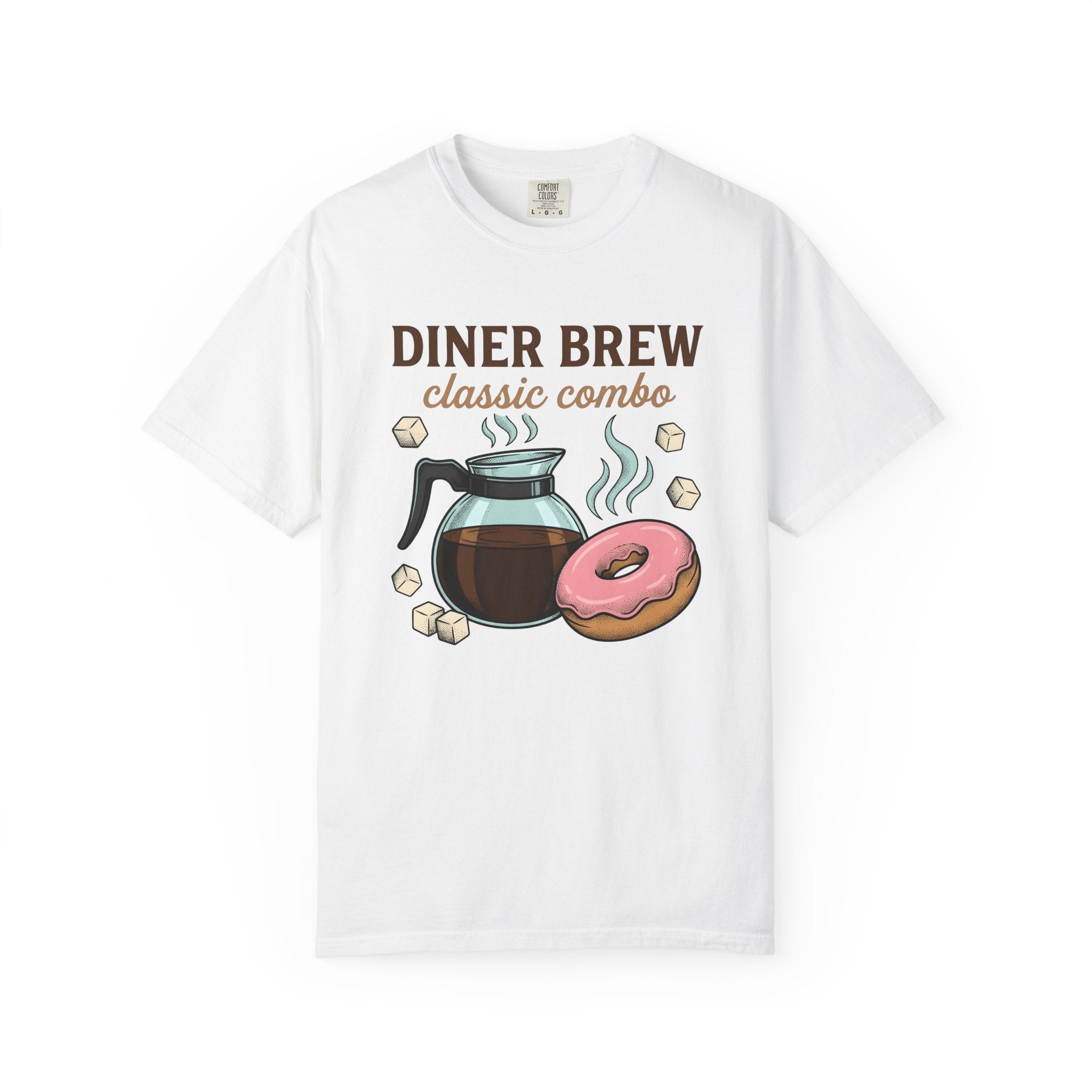 Coffee Maker Donut Shirt Coffee Brunch Gift Women Retro Tee Donut Maker T-Shirt Coffee Fan Java Enthusiast Vintage Tshirt Breakfast Graphic