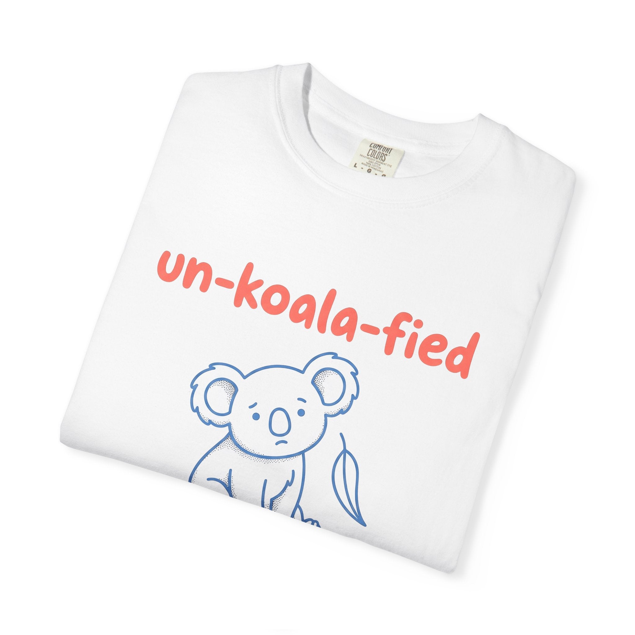 Koala Graphic Shirt Funny Animal Gift Women Cartoon Tee Koala Bear T-Shirt Humor Fan Cute Graphic Animal Illustration Simple Design