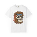 Raccoon Head Wrap Shirt America 4Th Of July Creature Gift Women Hand Drawn Tee Headband T-Shirt Patriot Fan Illustrated Tshirt Animal