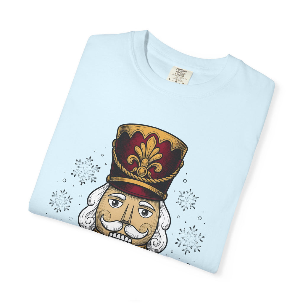 Nutcracker Design Shirt Christmas Celebration Gift Women Hand Drawn Tee Nutcracker T-Shirt Xmas Fan Christmas Illustration Line Art Snow