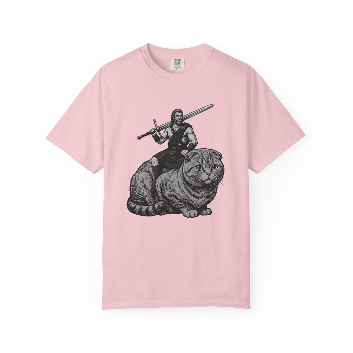 Warrior Cat Shirt Cat Fantasy Unisex Gift Vintage Tee Feline T-Shirt Cat Fan