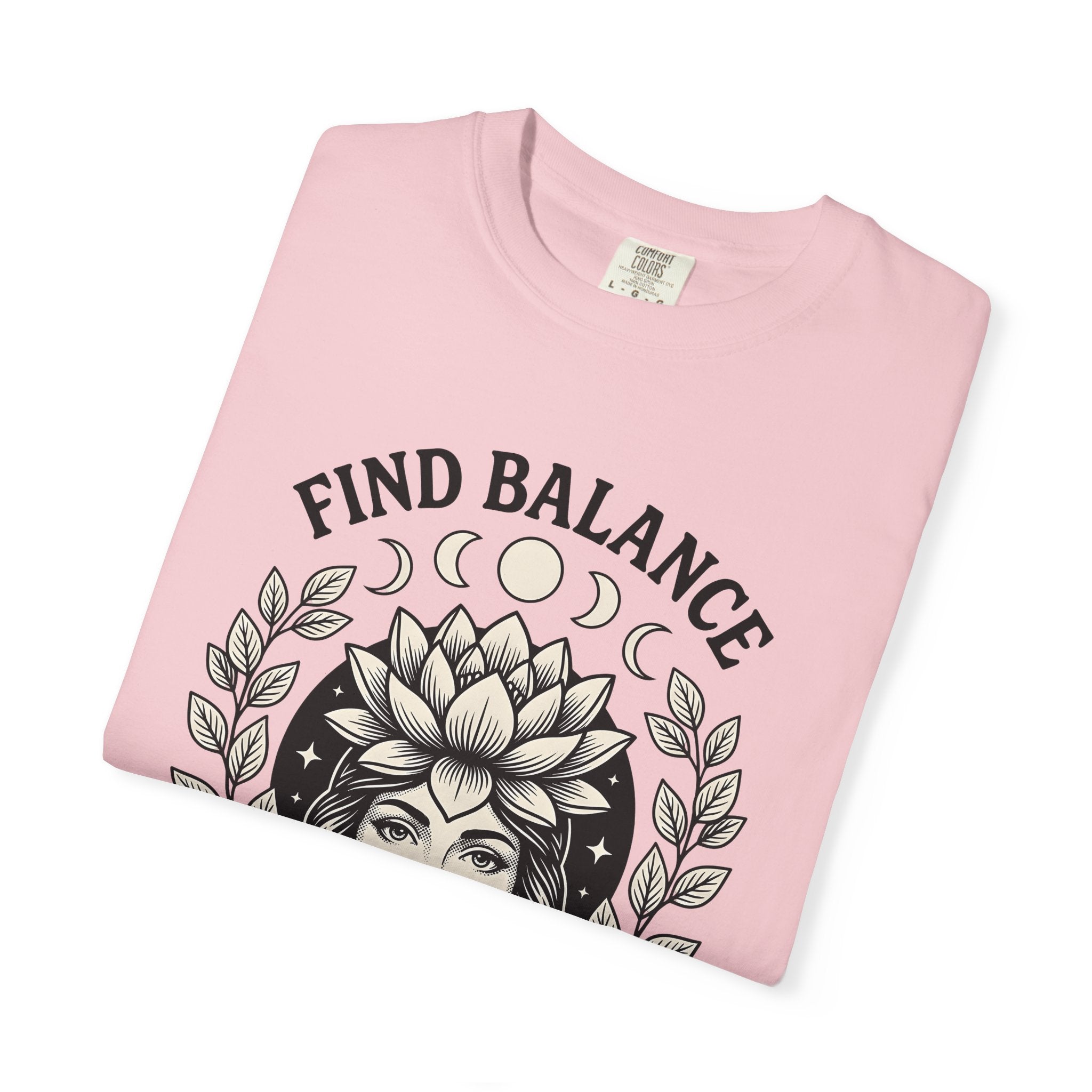 Lotus Bloom Girl Shirt Yoga Wellness Gift Women Earthy Tee Lotus Flower T-Shirt Yogini Enthusiast Bohemian Tshirt Self Care Graphic Rustic