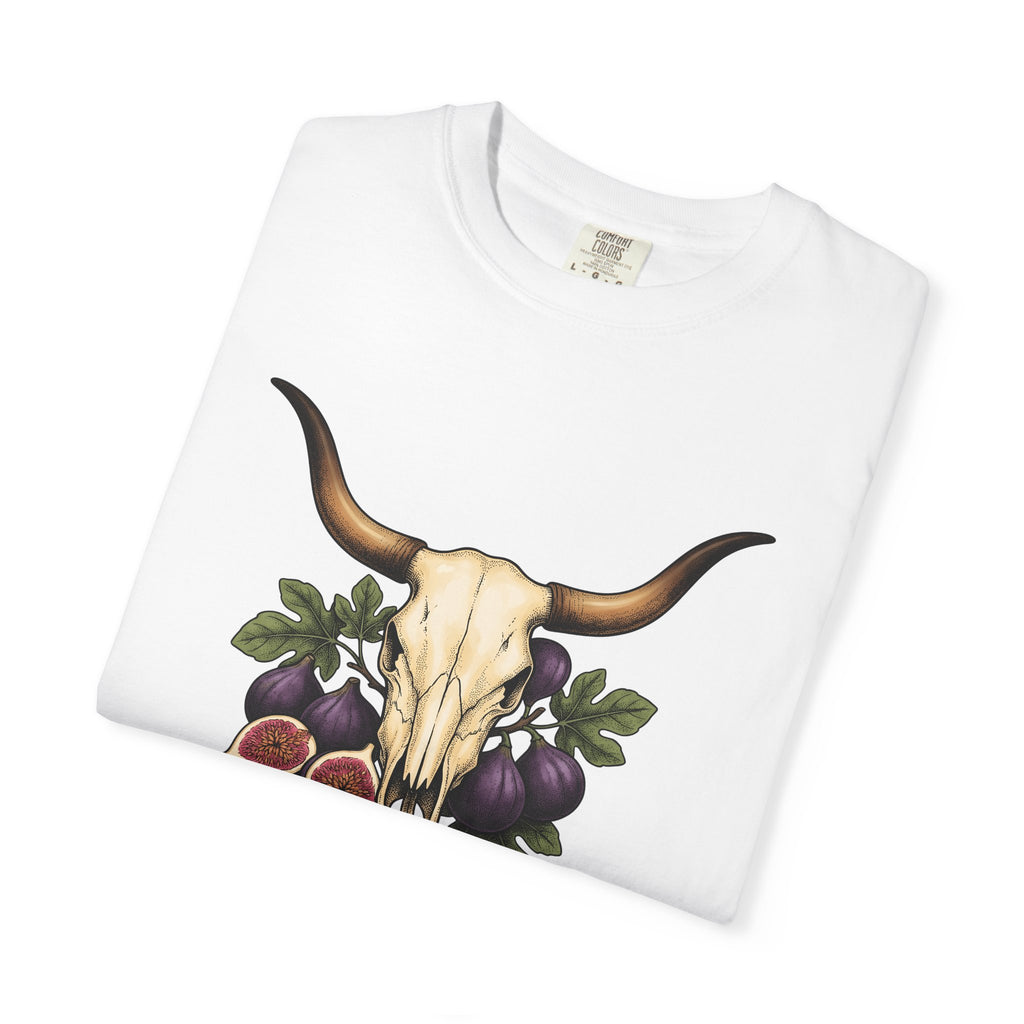 Cattle Skull Shirt Cowgirl Country Gift Women Native Tee Cow Skull T-Shirt Rodeo Fan Western Tshirt Rural Graphic Sketch Fruit Tshirt
