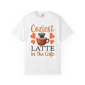 Pug Coffee Cup Shirt Dog Coffee Gift Women Cute Tee Coffee Mug T-Shirt Dog Fan Coffee Cup Tshirt Caffee Graphic Retro Hearts Tshirt