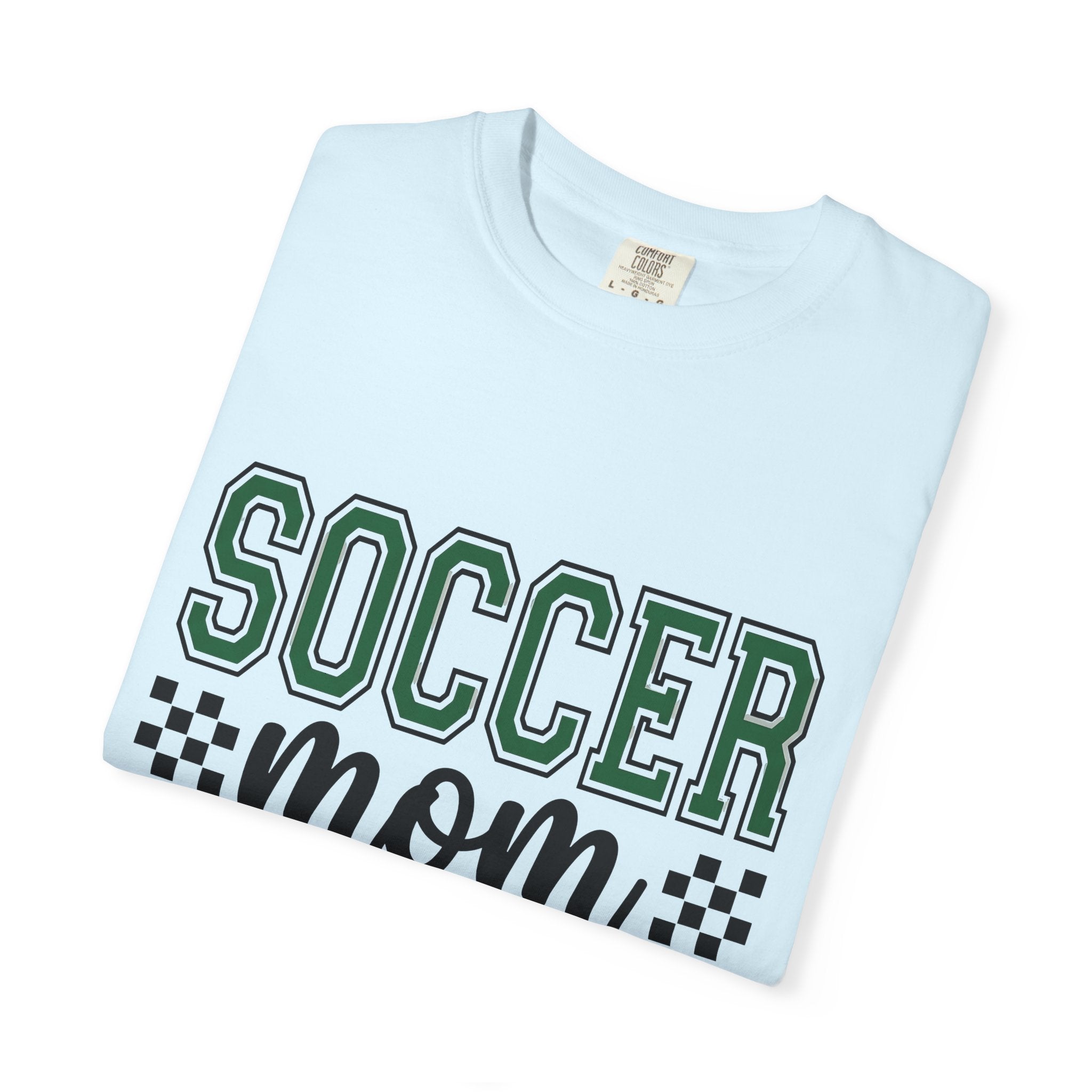 Varsity Text Shirt Mom Sports Gift Women Sporty Tee Letterman T-Shirt Mother Fan Athletic Tshirt Sports Graphic Modern Checkered Tshirt