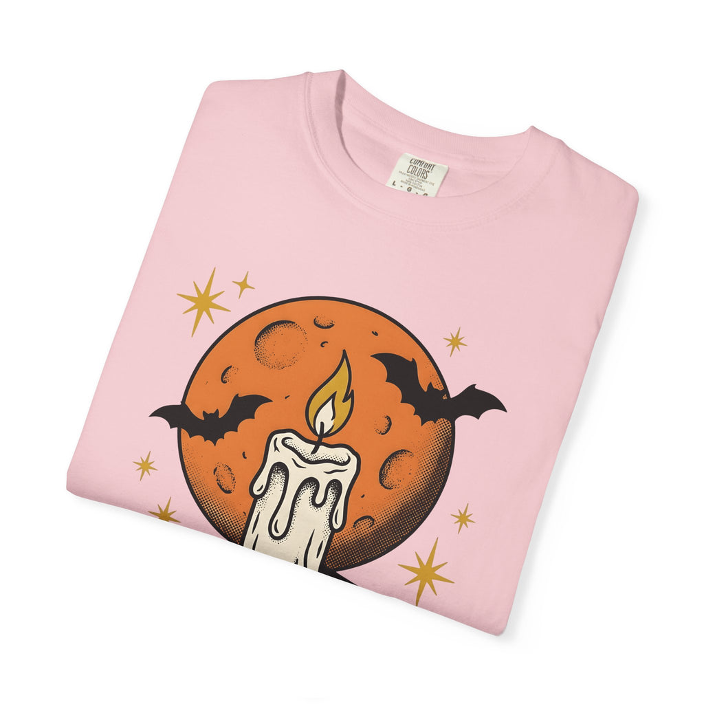 Wax Book Shirt Halloween Magic Gift Women Old School Tee Journal T-Shirt Horror Fan Retro Tshirt Sorcery Graphic Nostalgic Dark Bats Tshirt