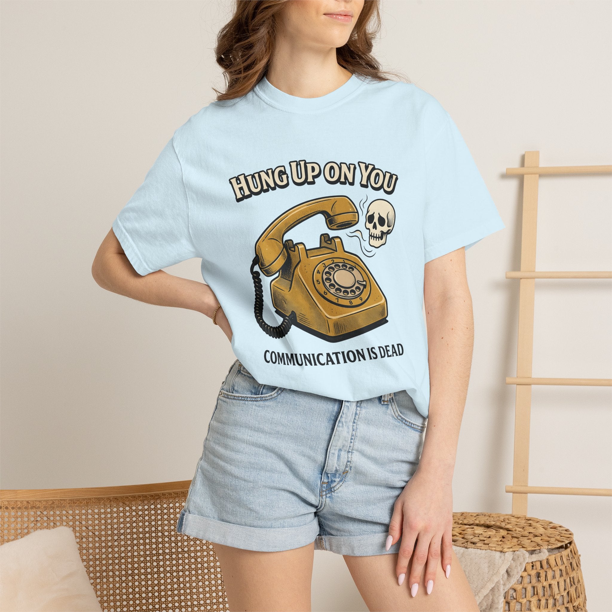 Vintage Phone Shirt St Valentines Day Funny Gift Women Distressed Tee Retro Phone T-Shirt Valentine Fan Vintage Tshirt Humorous Graphic